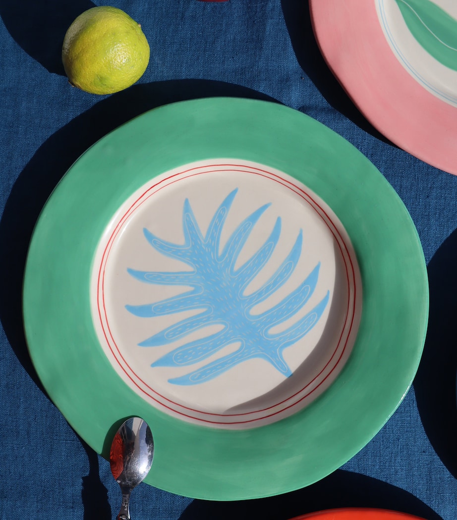 Seaweed Dinner Plate (26cm) GREEN AND TURQUOISE Image 2