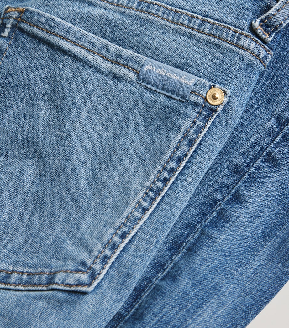 Modern Dojo Soho Flared Jeans LIGHT BLUE Image 5