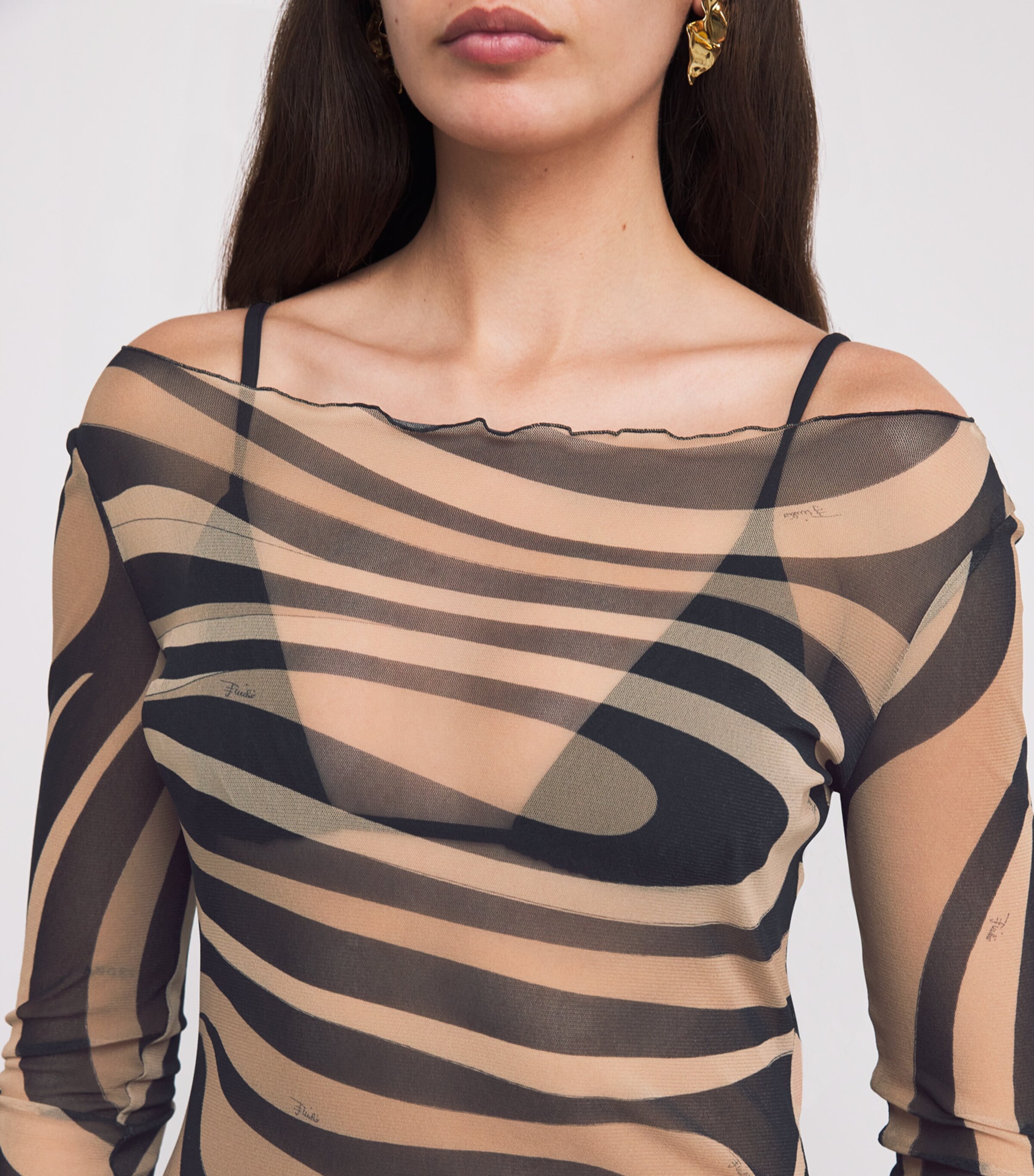 pucci marmo sheer tulle maxi dress Pucci