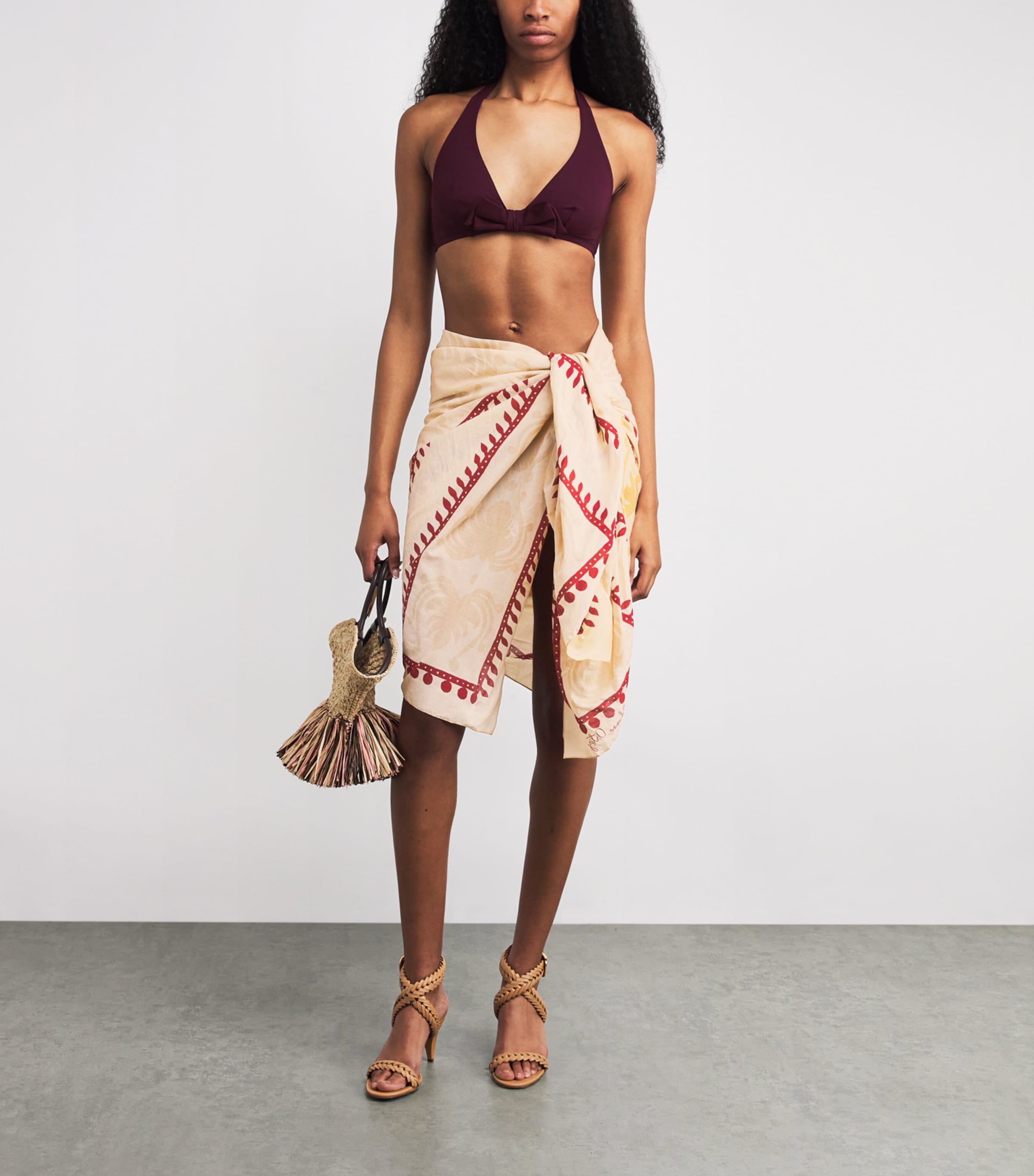 Cotton Prismatic Flow Pareo ECRU/SAND Image 2