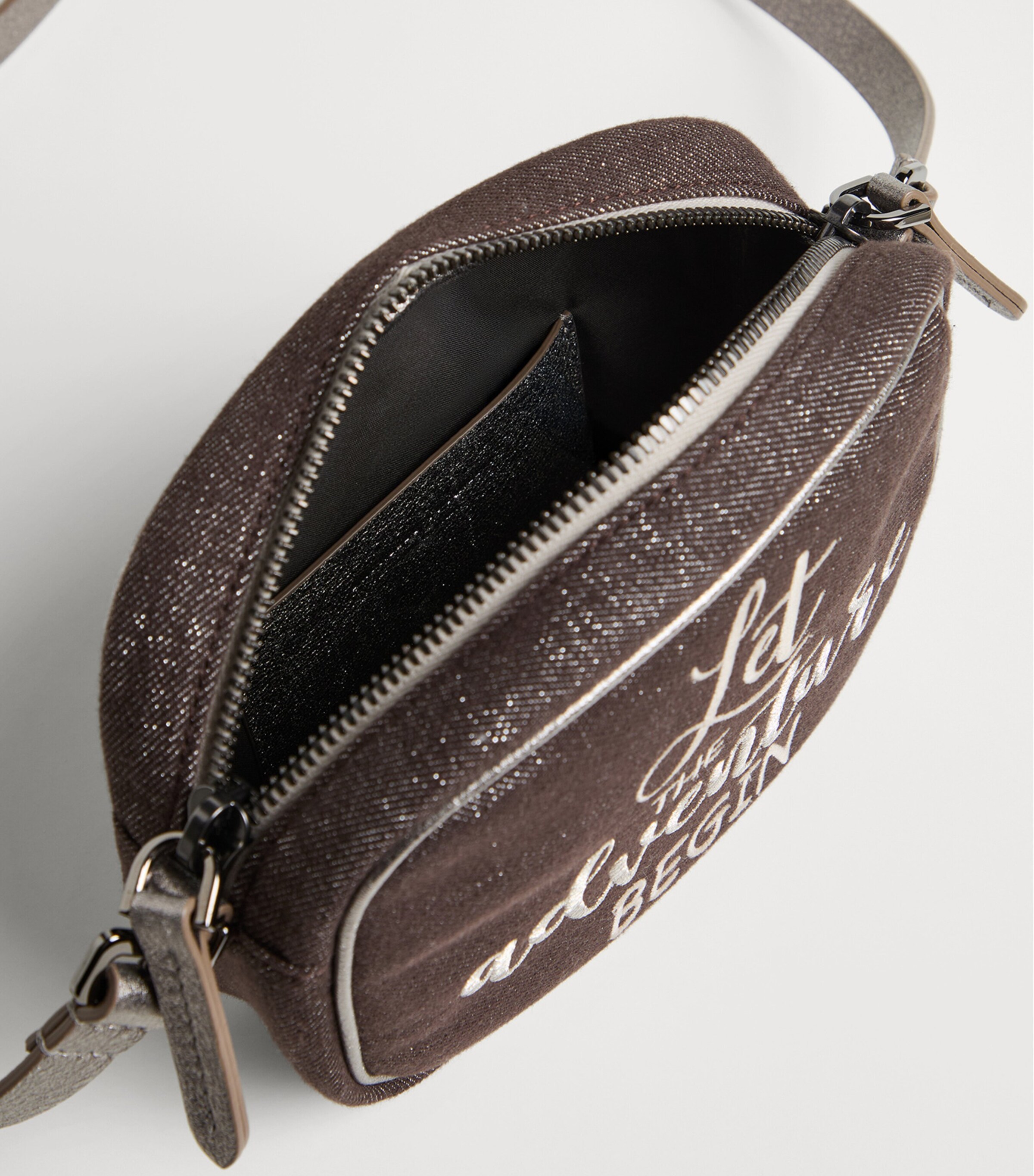 Sparkly Denim Embroidered Bag C003 Image 3