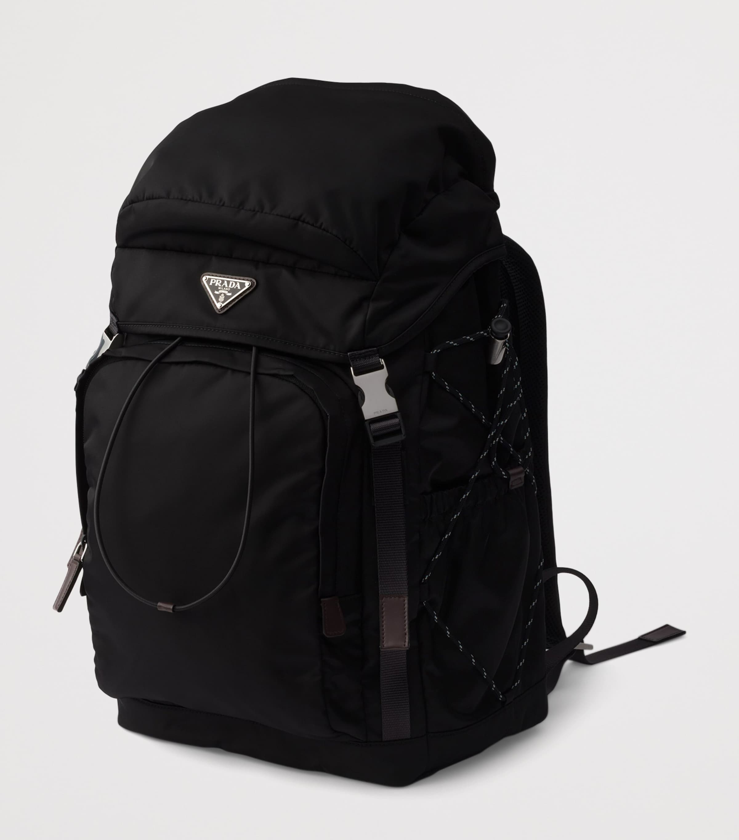 Prada Re-Nylon and Leather Backpack Image 3