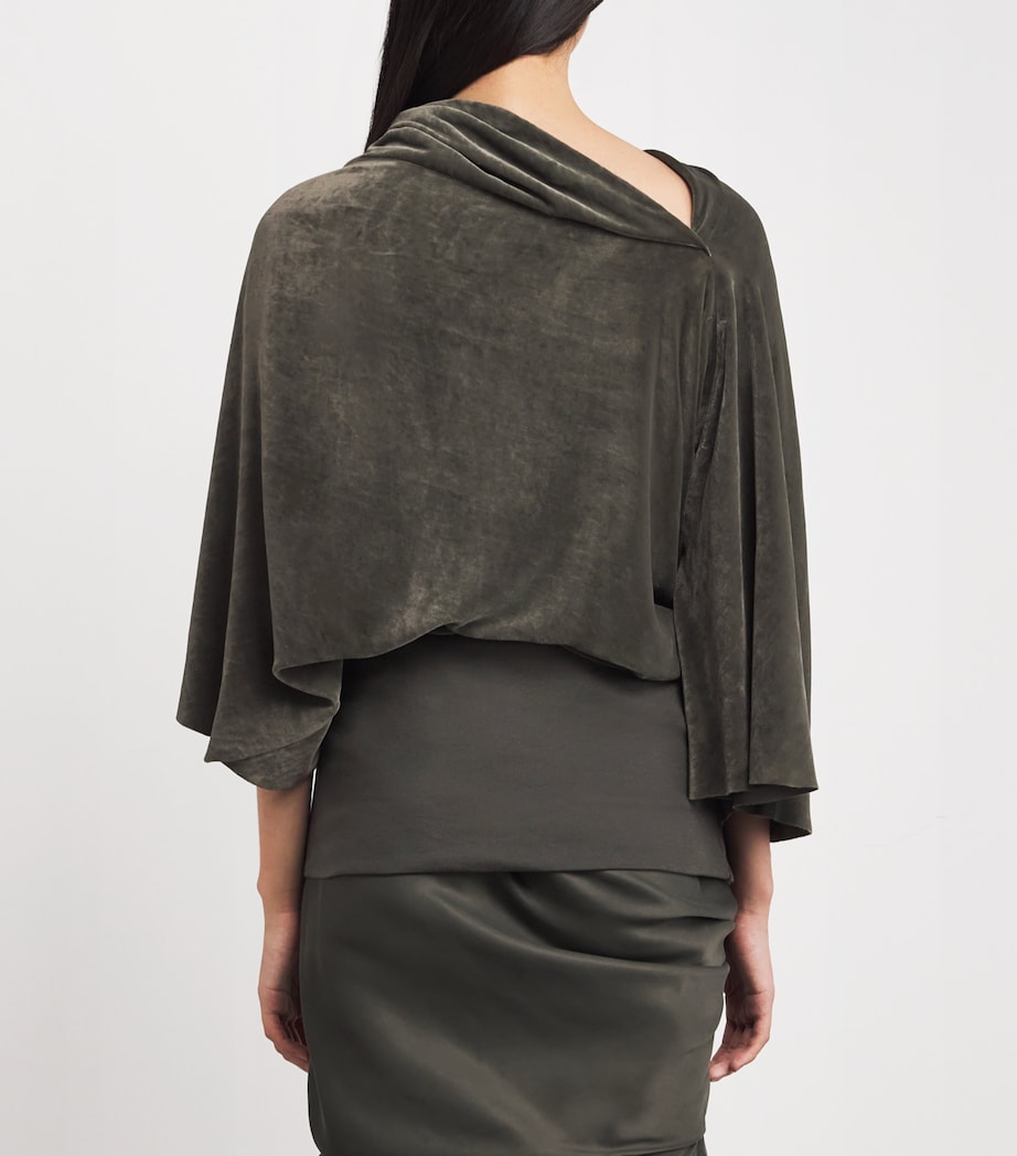 Velvet Cylinder Draped Top 25 BOSCO Image 4