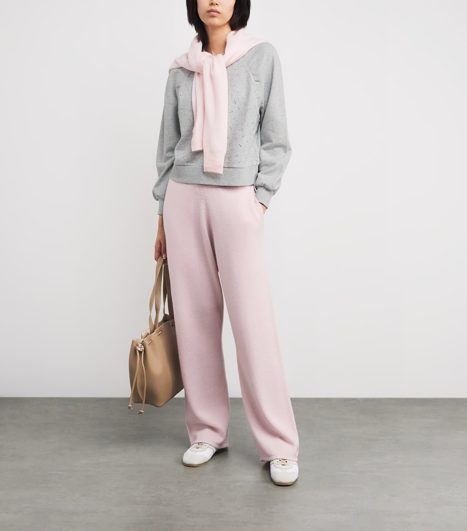 Cotton Embellished Tricia Sweatshirt HEATHER GREY Image 2