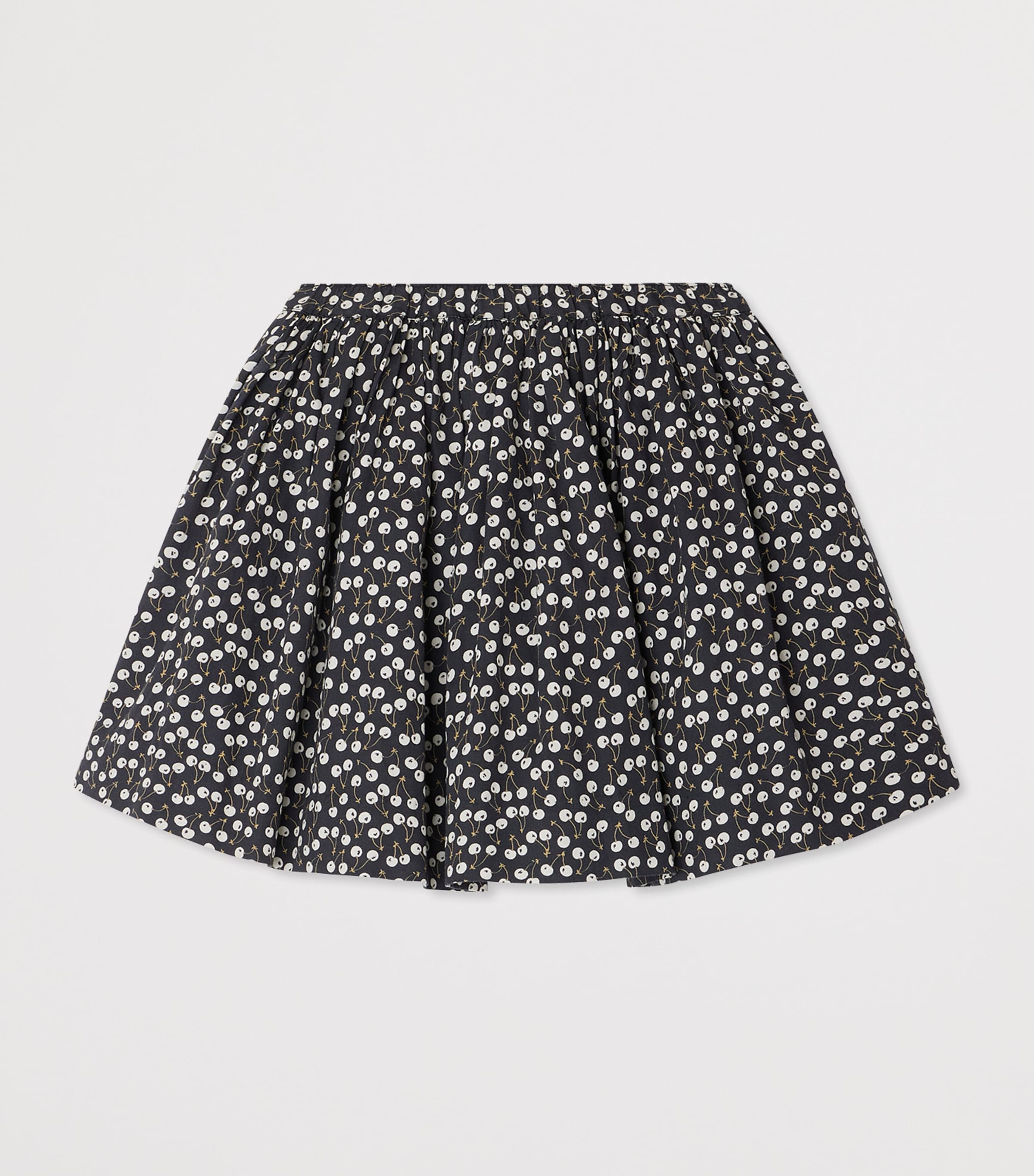 Cotton Cherry Mini Skirt (4-12 Years) IM BLEU NUIT Image 2