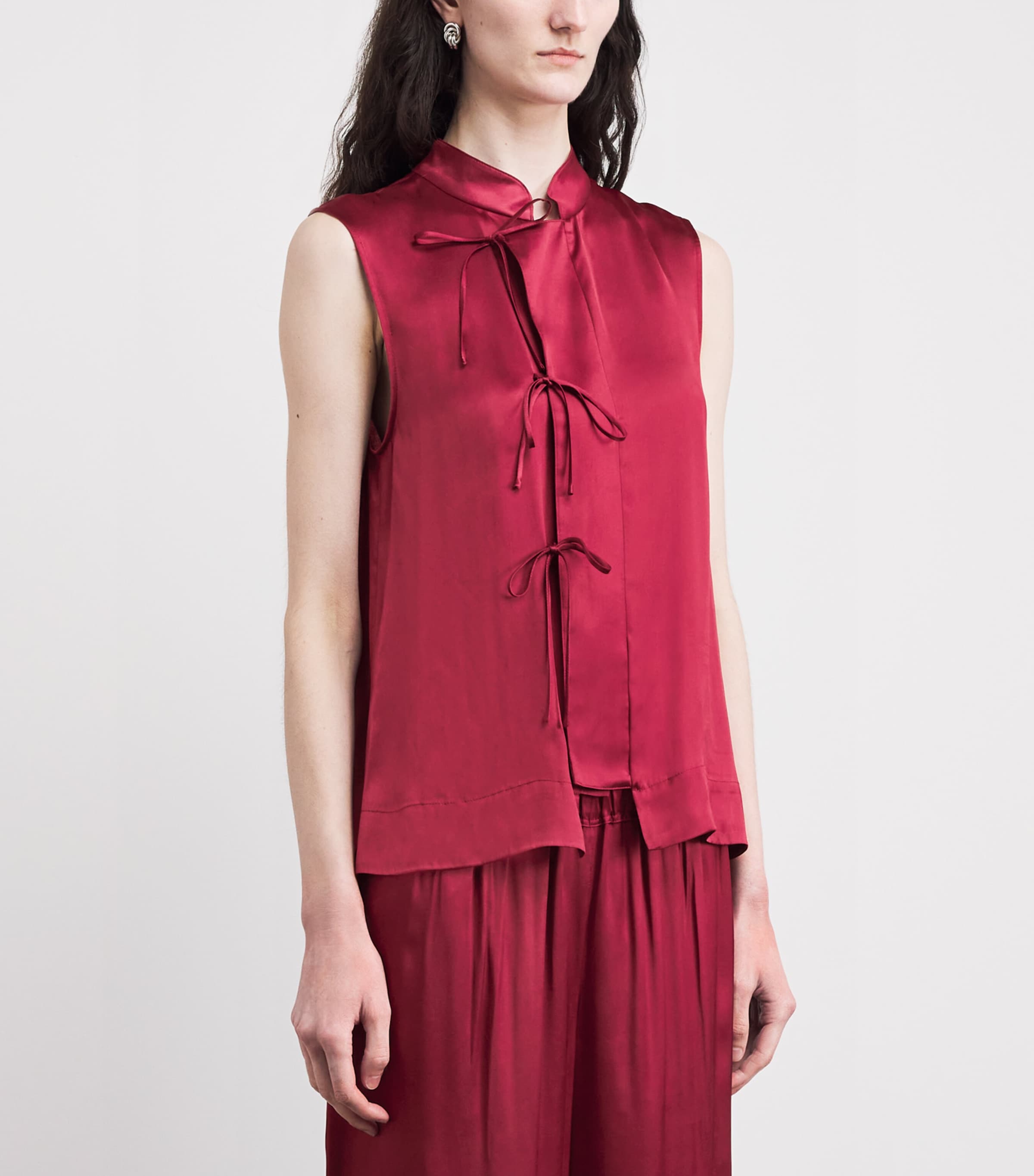 Liberowe Womens Satin Florence Top Raspberry Image 4