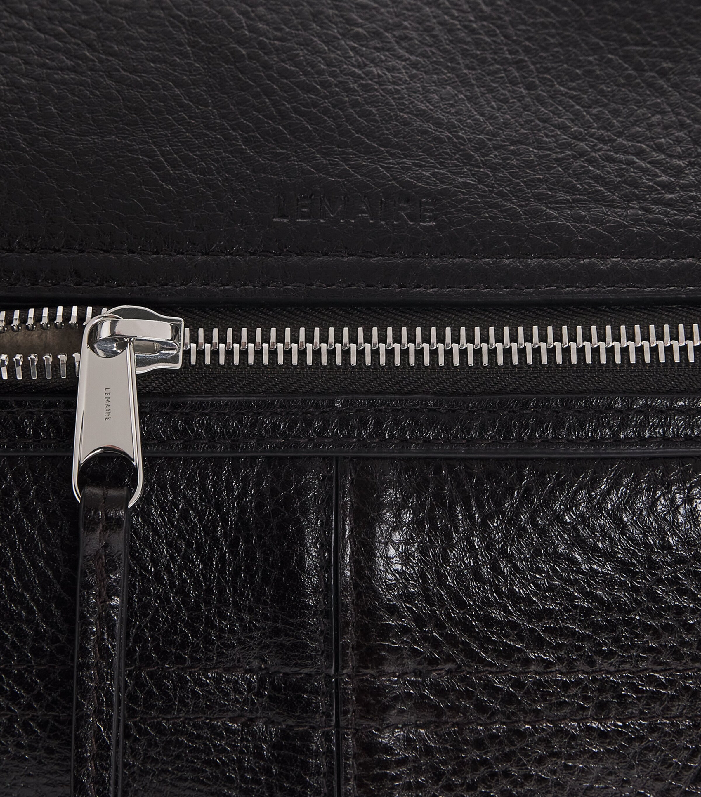 Nappa Leather Gear Week-End Bag ESPRESSO/ BR495 Image 6