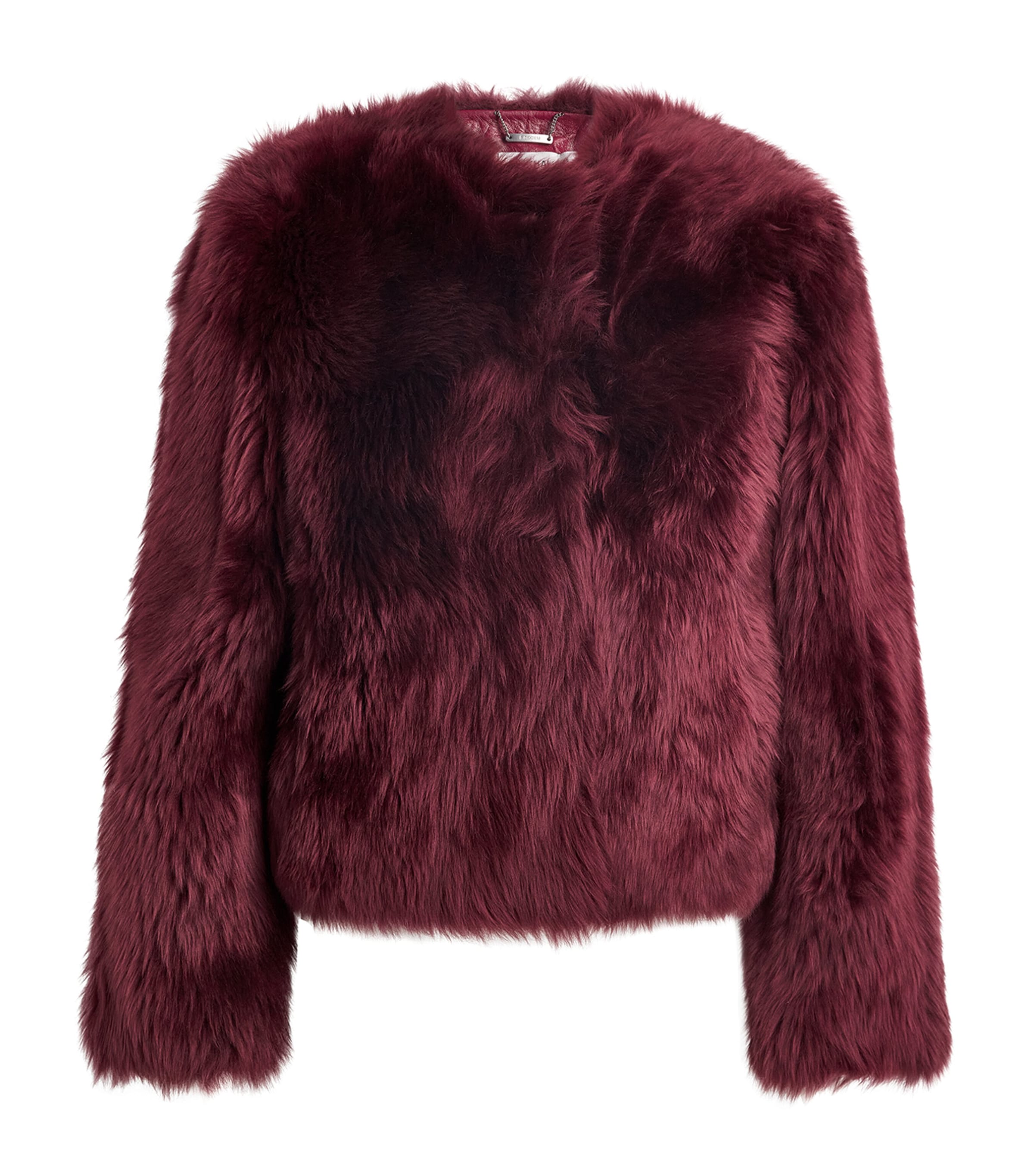 Simkhai Shearling Natasha Jacket In Red