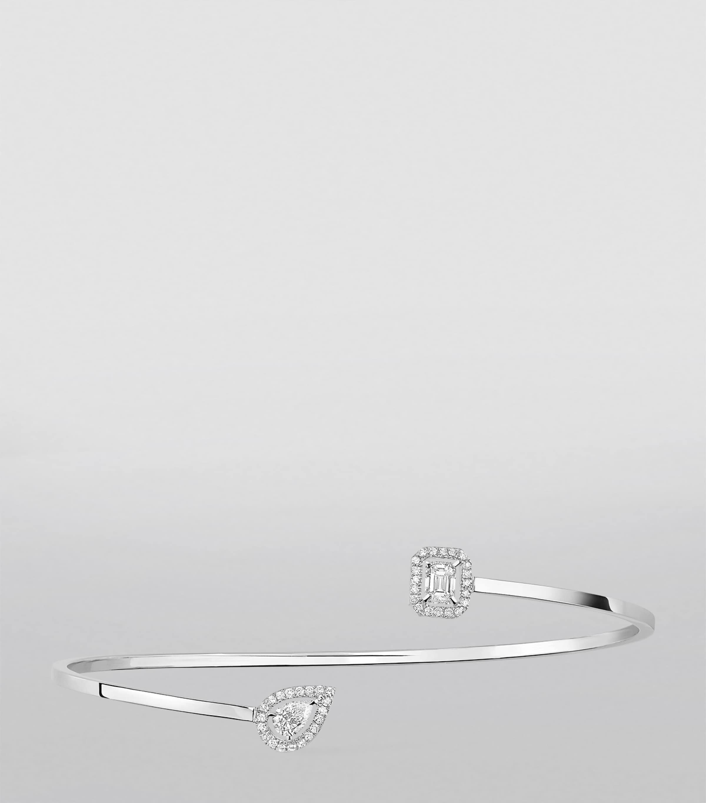White Gold and Diamond My Twin Bangle WHITE GOLD Image 3