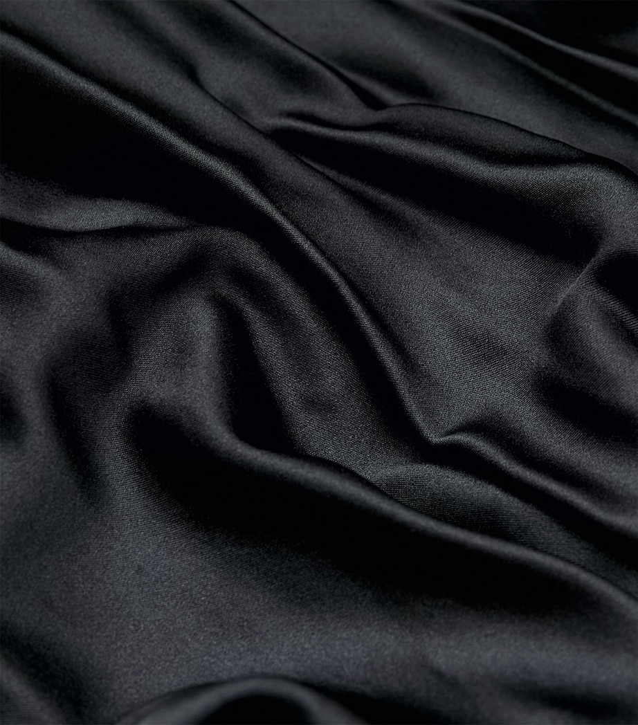 Stretch-Silk Phare Midi Dress BLK BLACK Image 5