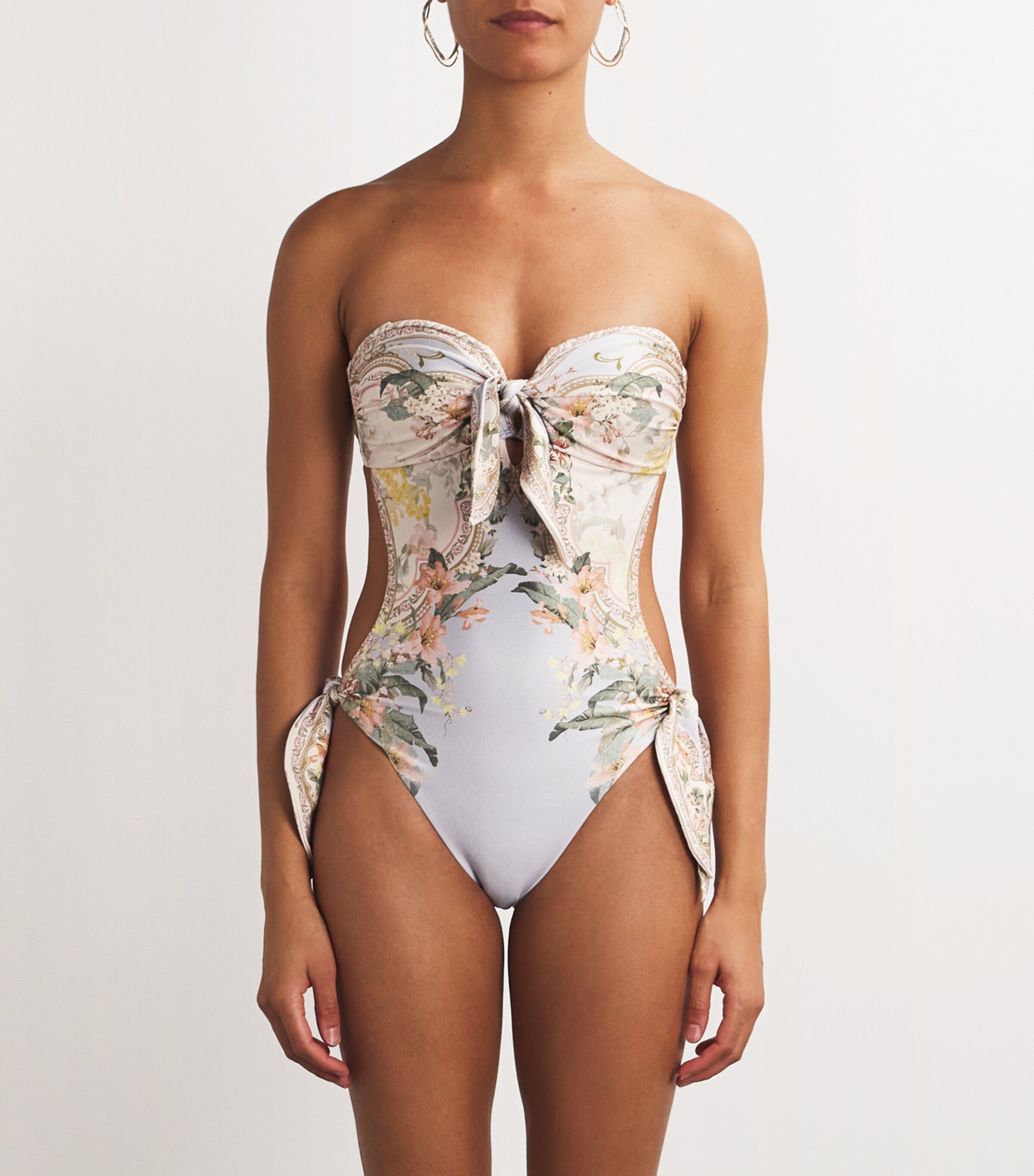 ワンピース水着 Zimmermann 'Wylie' one-piece swimsuit Zimmermann Wylie Metallic Halter Neck One-Piece Swimsuit