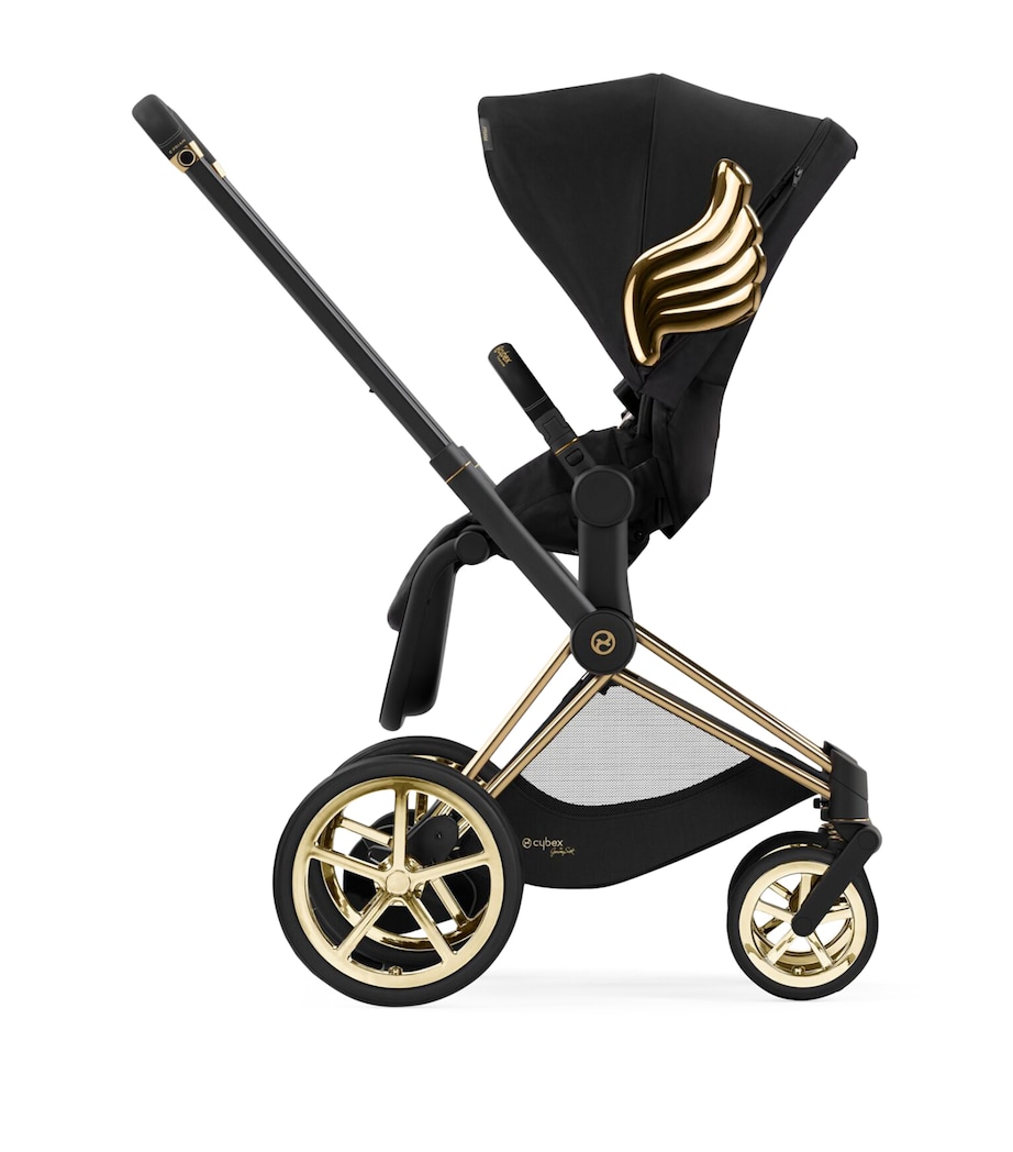 e-Priam Winged Stroller and Seat BLACK Image 3