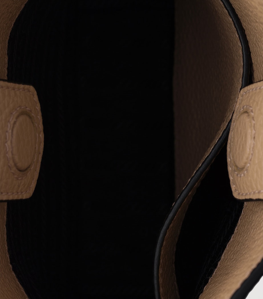 Prada Mini Leather Shoulder Bag Powder Image 5
