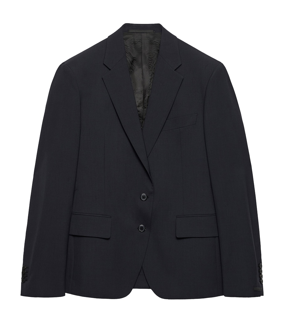 Prada Womens Wool Single-Breasted Blazer Image 1