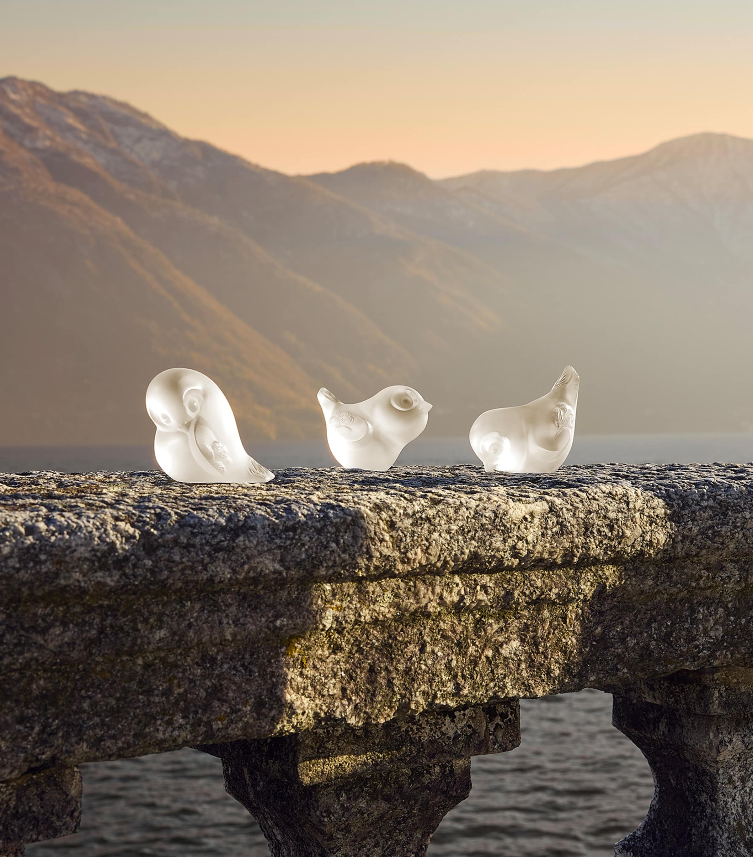 Lalique Piou-Piou Wing Up Sculpture (5.5cm) Incolore Image 3