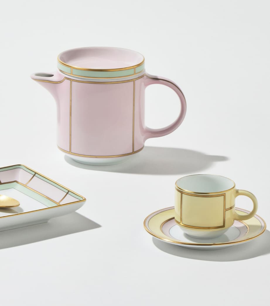 Porcelain Colonna Diva Giallo Coffee Saucer (12.5cm) G00134901 Image 2