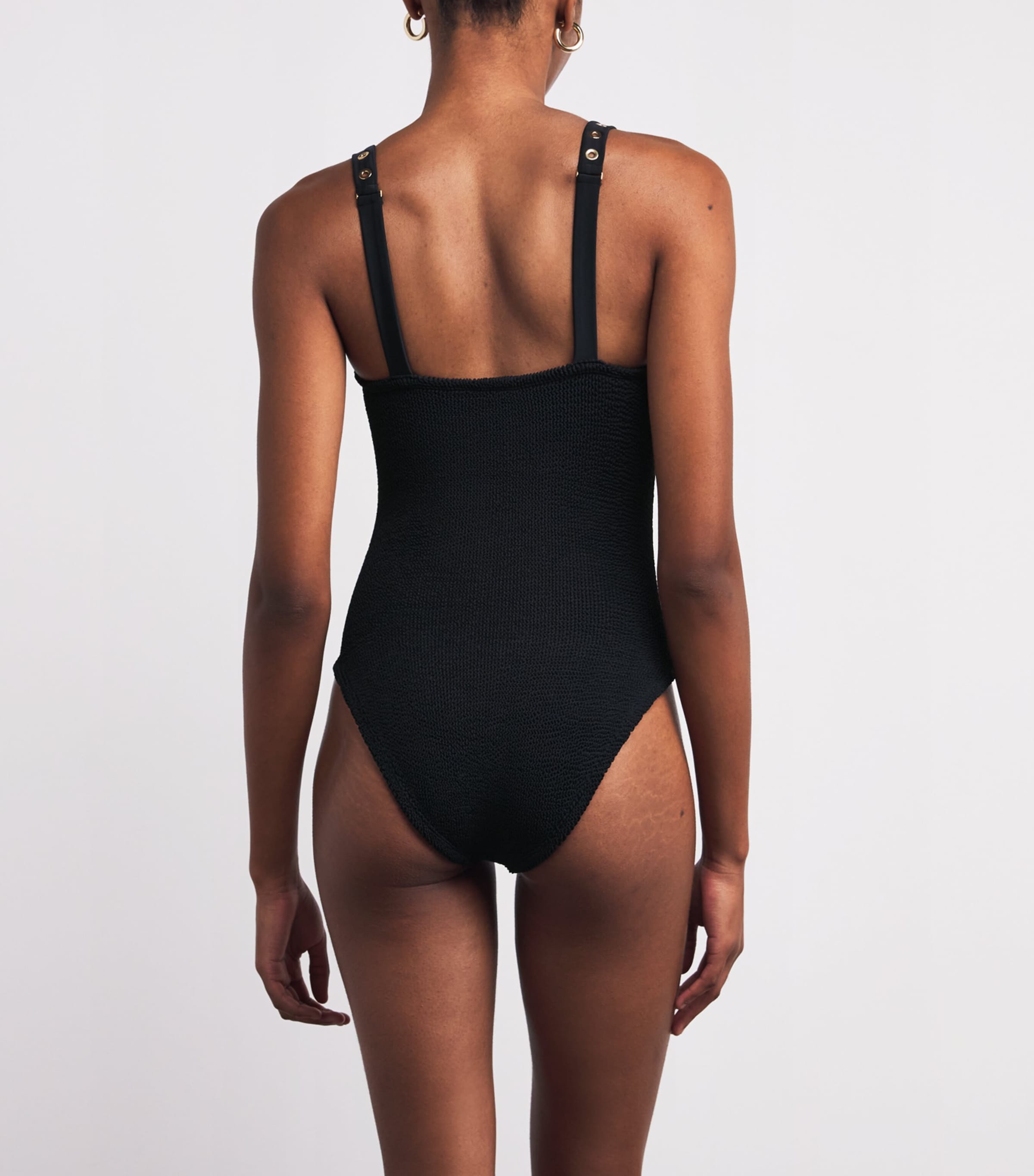 Eyelet Melody Swimsuit BLACK Image 3