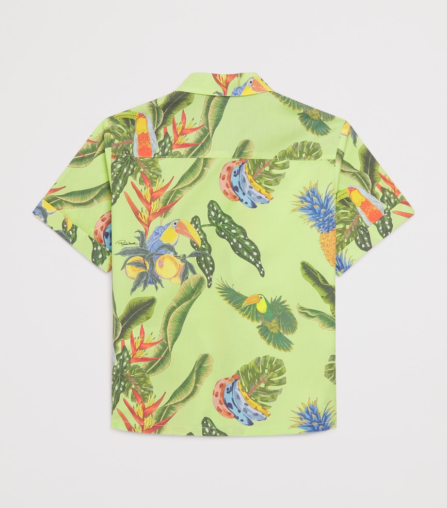 Tropical Print Shirt (4-14 Years) TROPICANA LIME Image 2