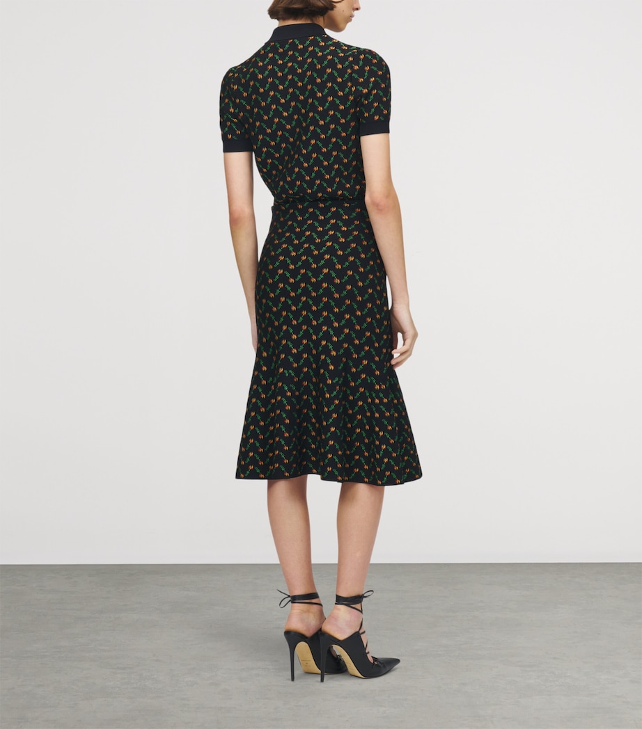 Floral Jacquard Midi Skirt 1417 Image 4