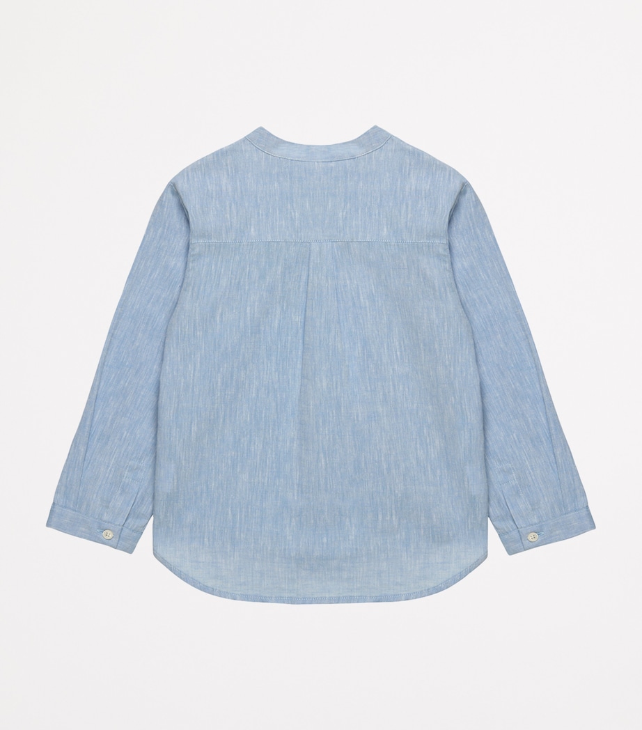 Cotton Oscar Shirt (2-5 Years) PALE BLUE Image 2