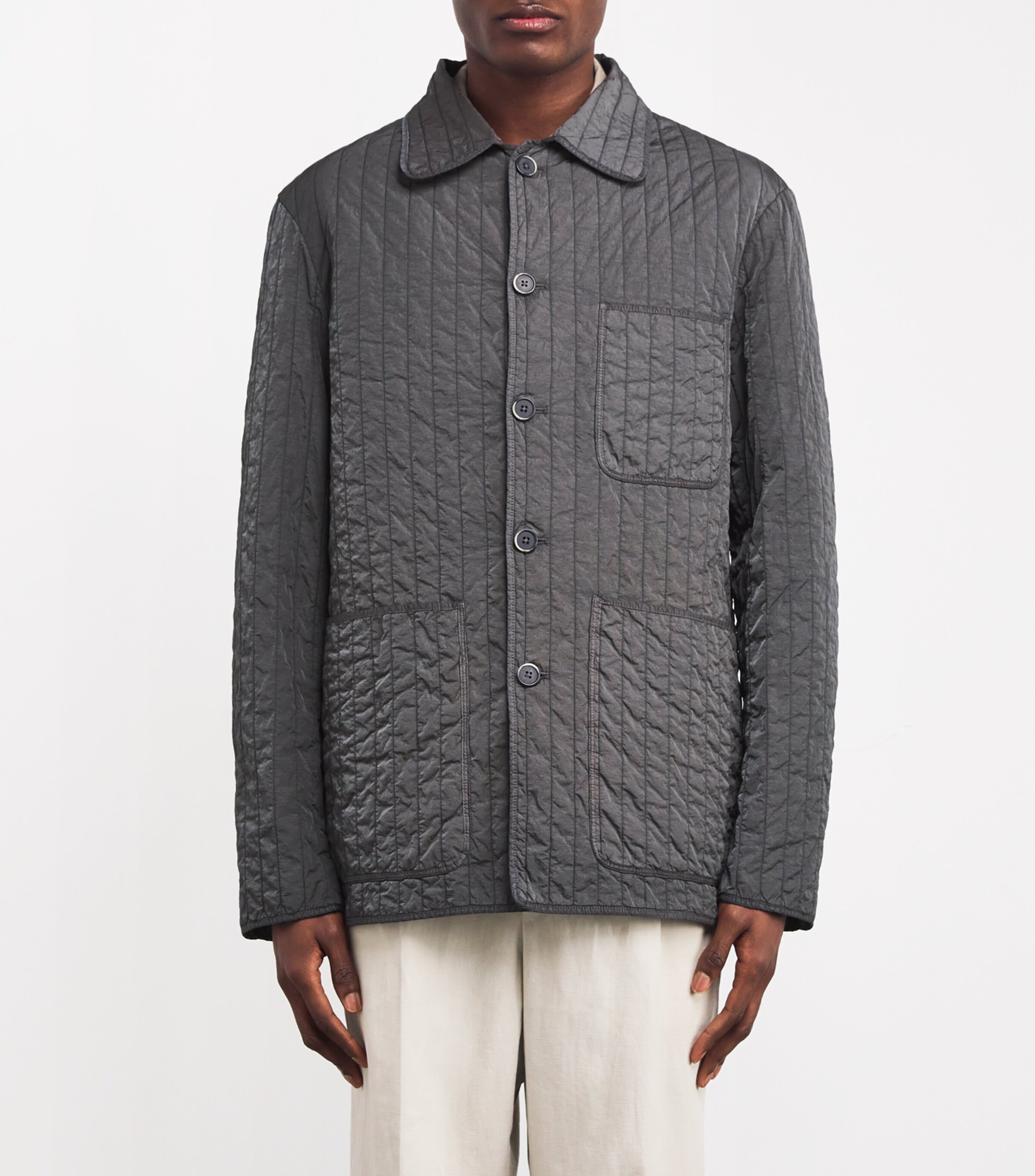 Padded Overshirt 580 PIOMBO Image 3