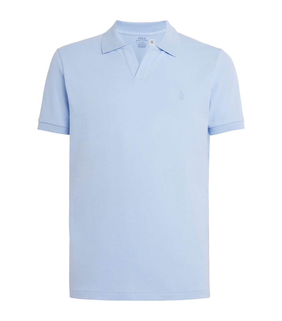 Polo Ralph Lauren Mens Stretch-Cotton Custom-Fit Polo Shirt Office Image 1