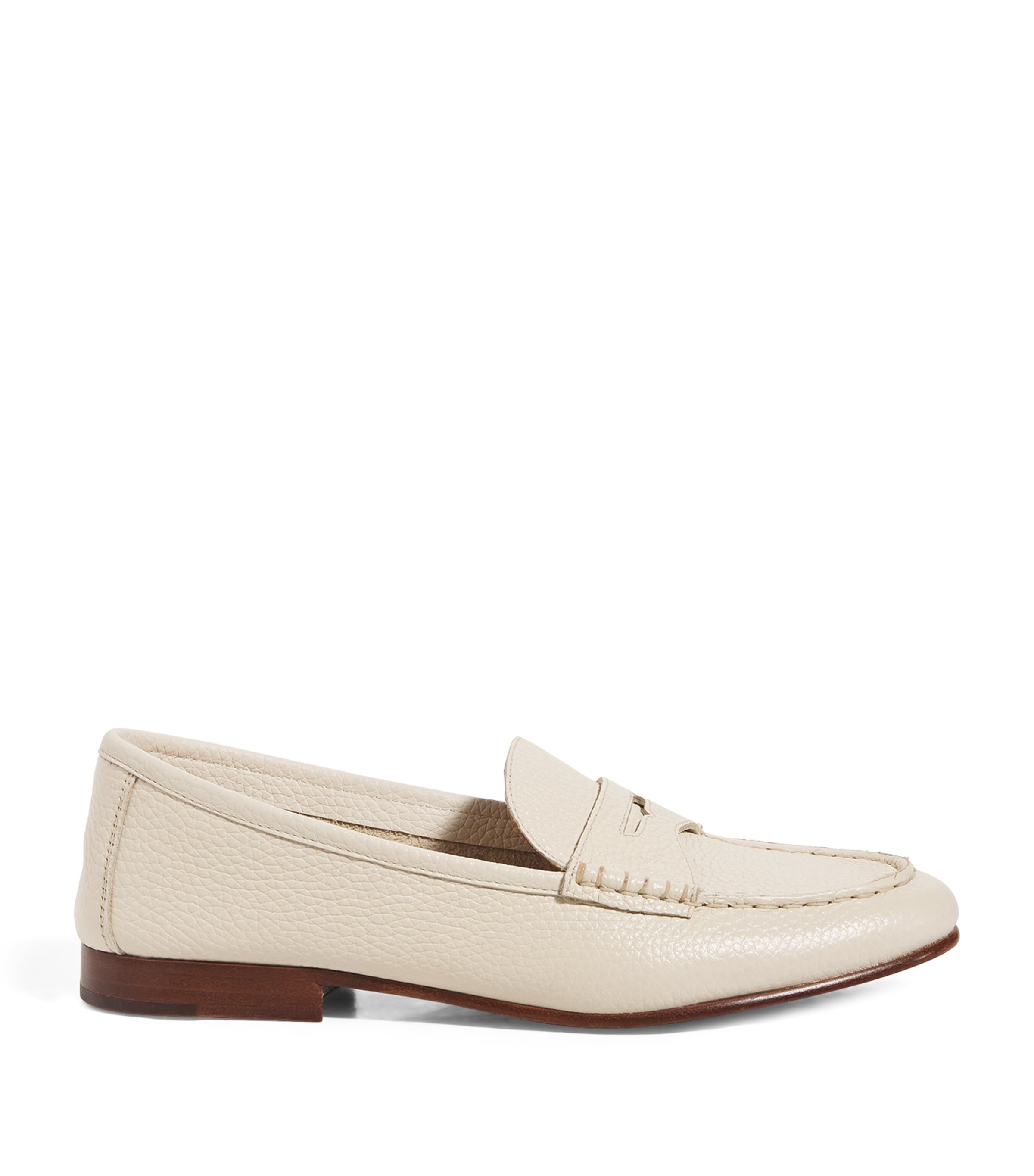 Polo Ralph Lauren Leather Penny Loafers In Neutrals