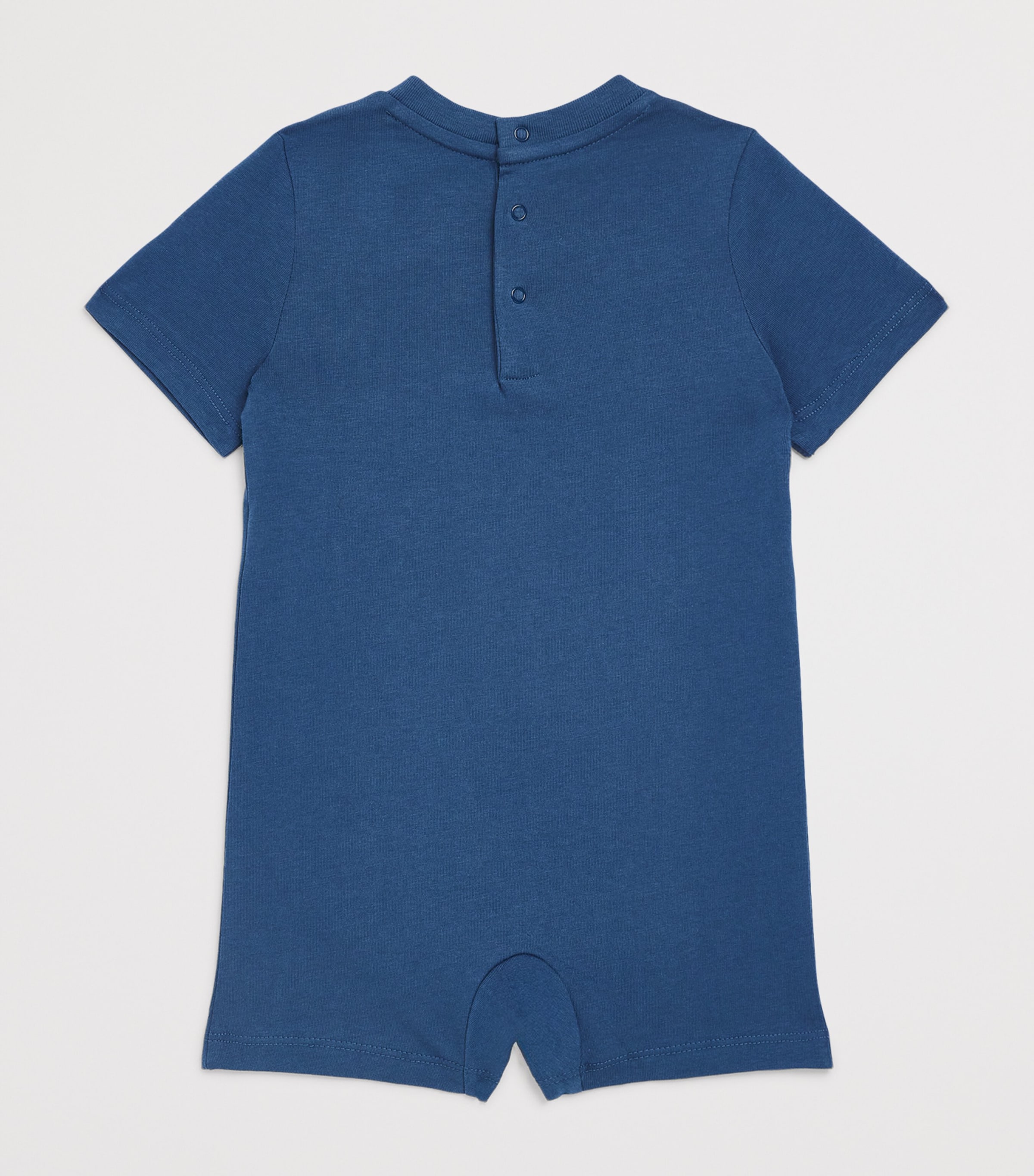 Ralph Lauren Kids Cotton Polo Bear Playsuit (3-12 Months) Old Royal Image 2