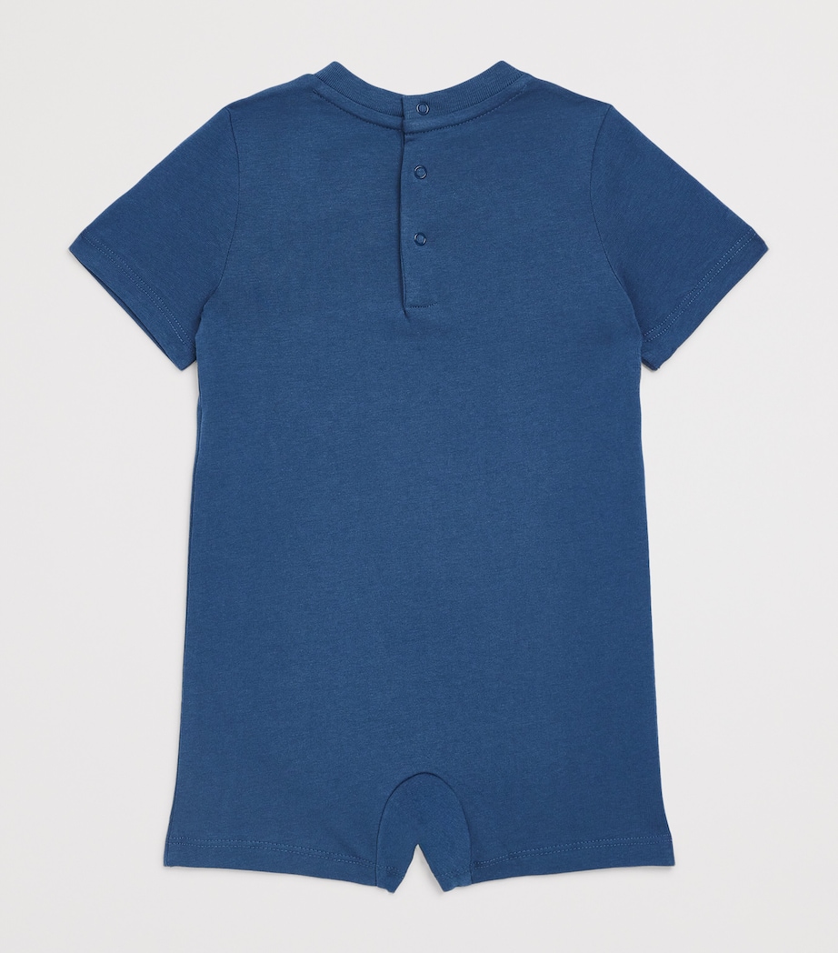 Ralph Lauren Kids Cotton Polo Bear Playsuit (3-12 Months) Old Royal Image 2