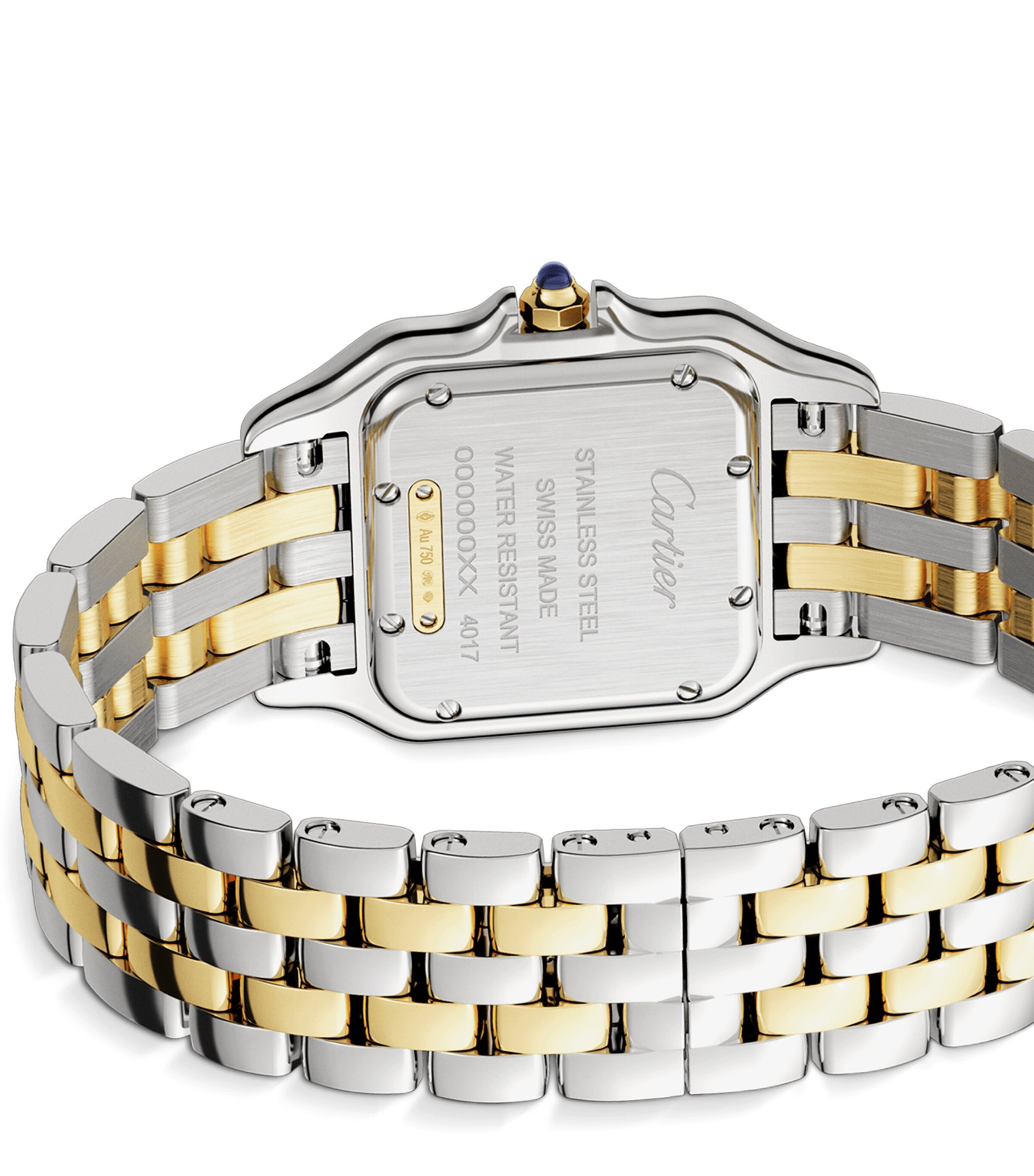 Cartier Medium Yellow Gold and Stainless Steel Panthère de Cartier Watch 27mm Grey Image 4