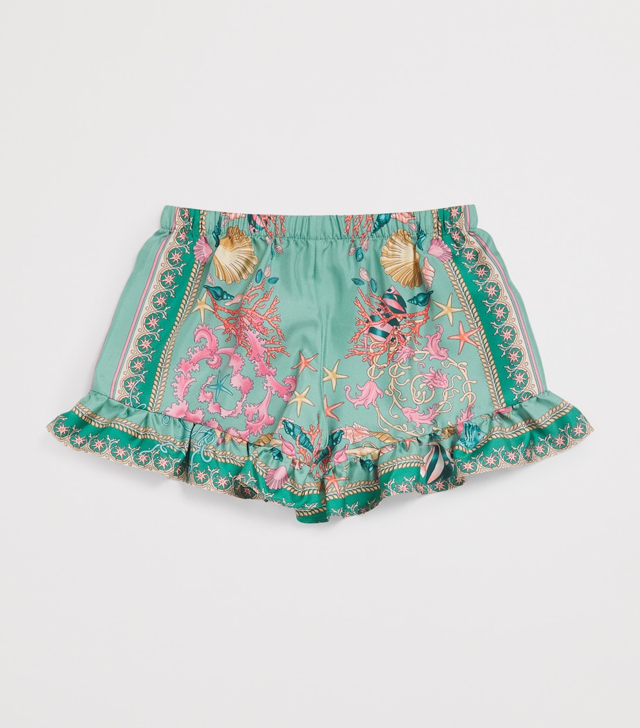 Silk Underwater Barocco Shorts (6-14 Years) 5GA30-SEA GRN+MULTI Image 2