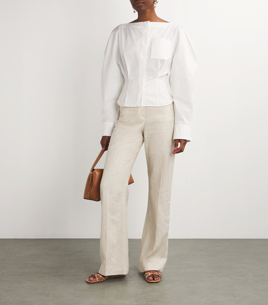 Valentino Garavani Leather Rockstud Sandals Brown Image 6