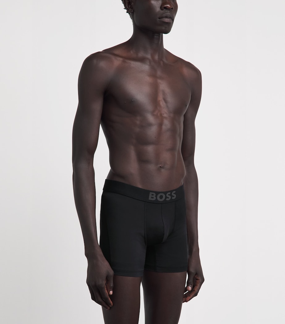 BOSS Mens Active Boxer Briefs (Pack of 3) Black Image 2