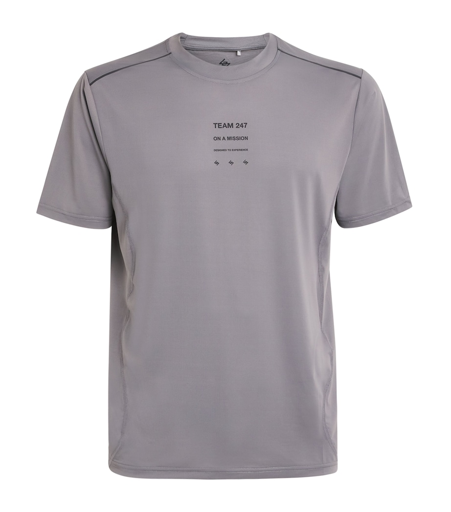 Mesh Trail Running T-Shirt STEEL Image 1