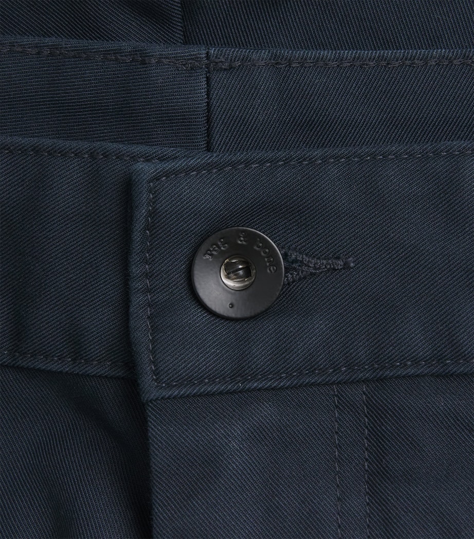 Stretch-Cotton Straight Chinos NAVY Image 5