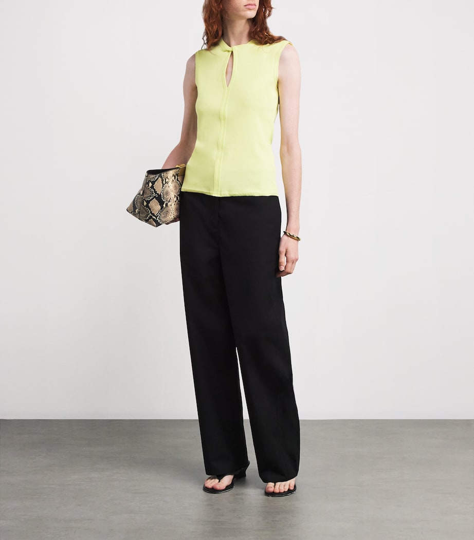 Twist-Detail Tank Top YELLOW Image 2