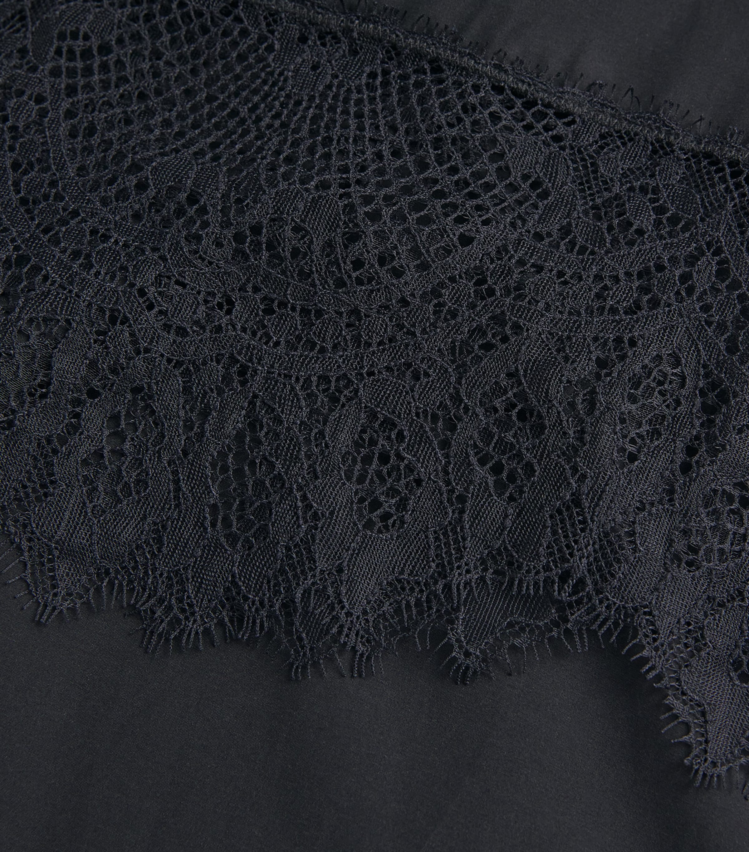 Silk-Cotton Lira Wide-Leg Trousers DBLK BLACK Image 5