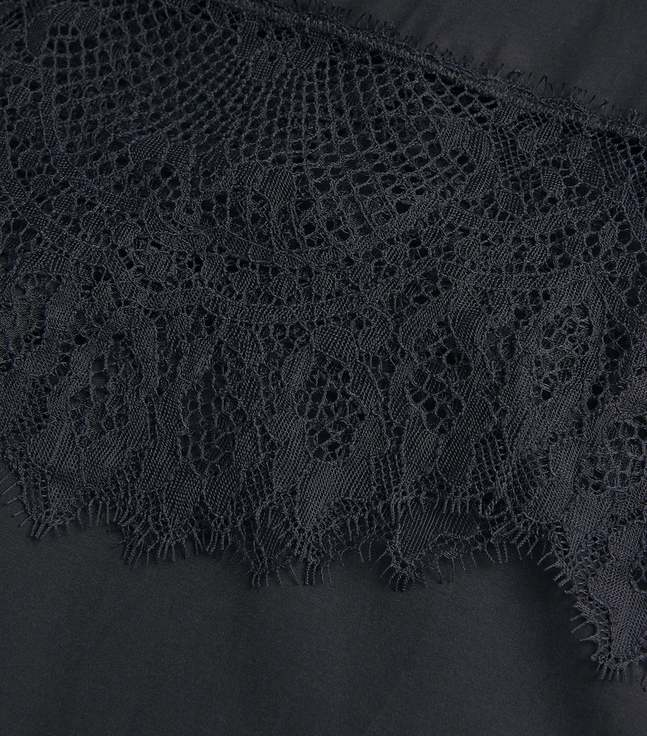 Silk-Cotton Lira Wide-Leg Trousers DBLK BLACK Image 5