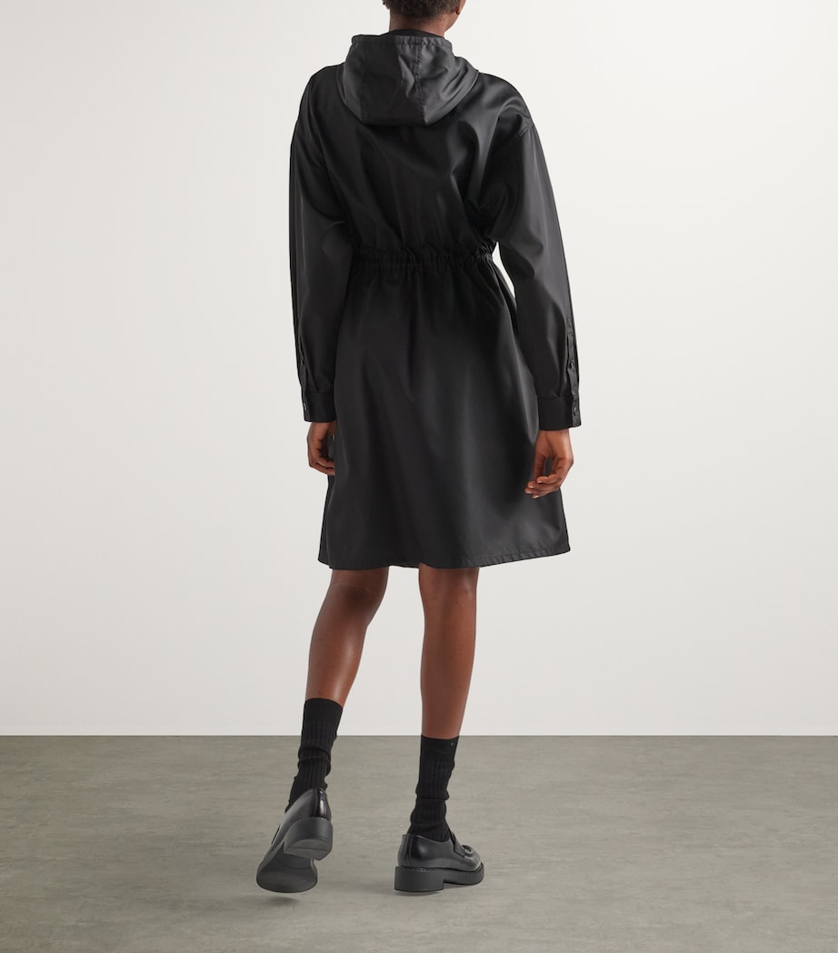 Prada Womens Re-Nylon Hooded Raincoat Image 4