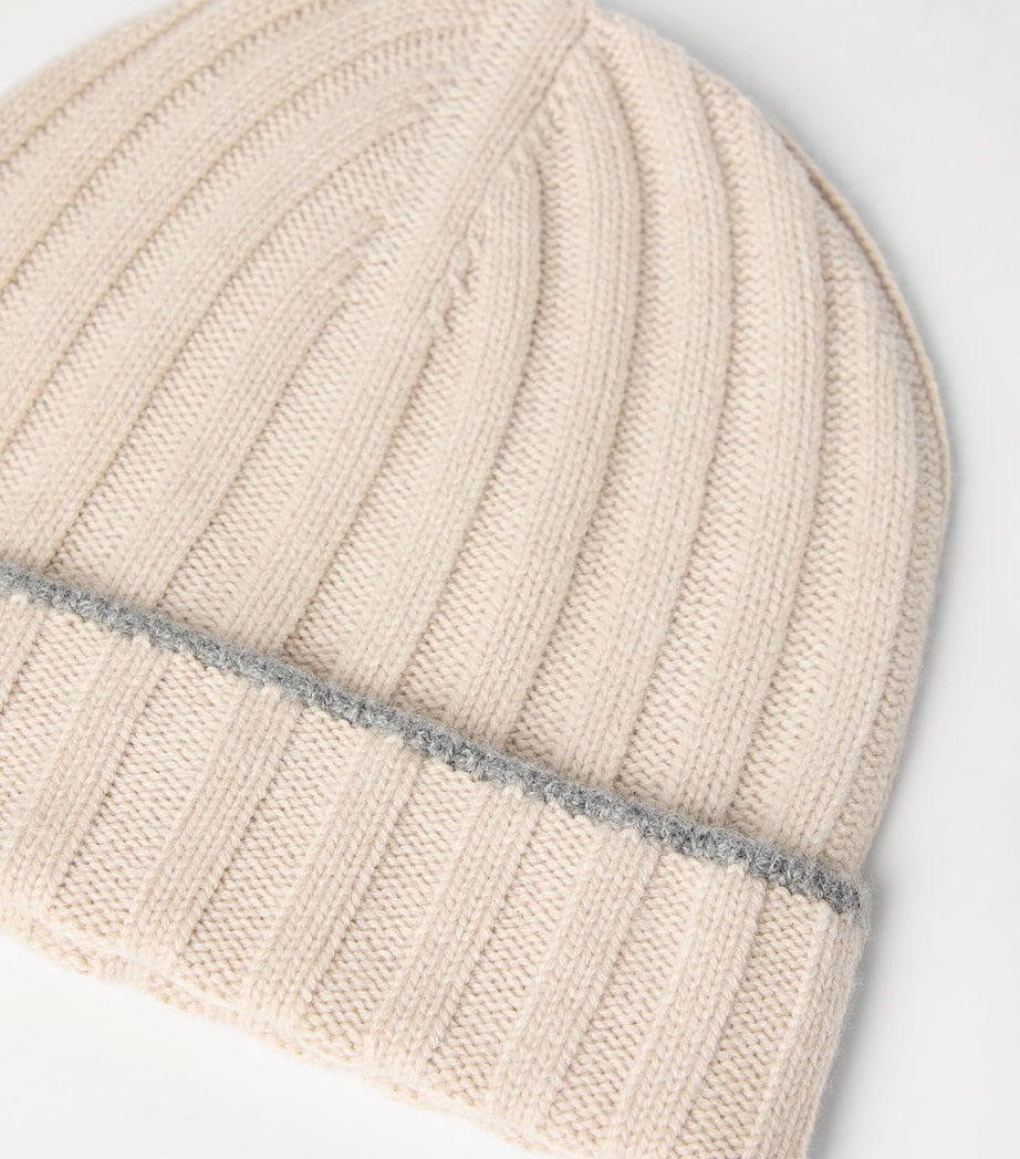 Cashmere Ribbed Beanie CZ695 Image 2