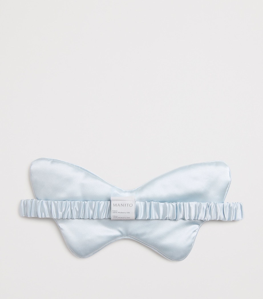 Silk Butterfly Eye Mask BABY BLUE Image 2