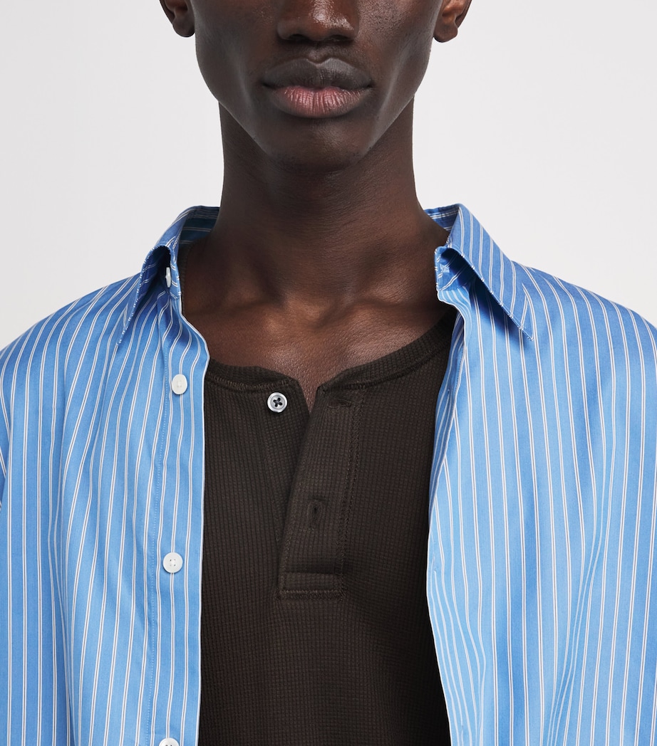 Long-Sleeved Henley Top DEEP OAK Image 6