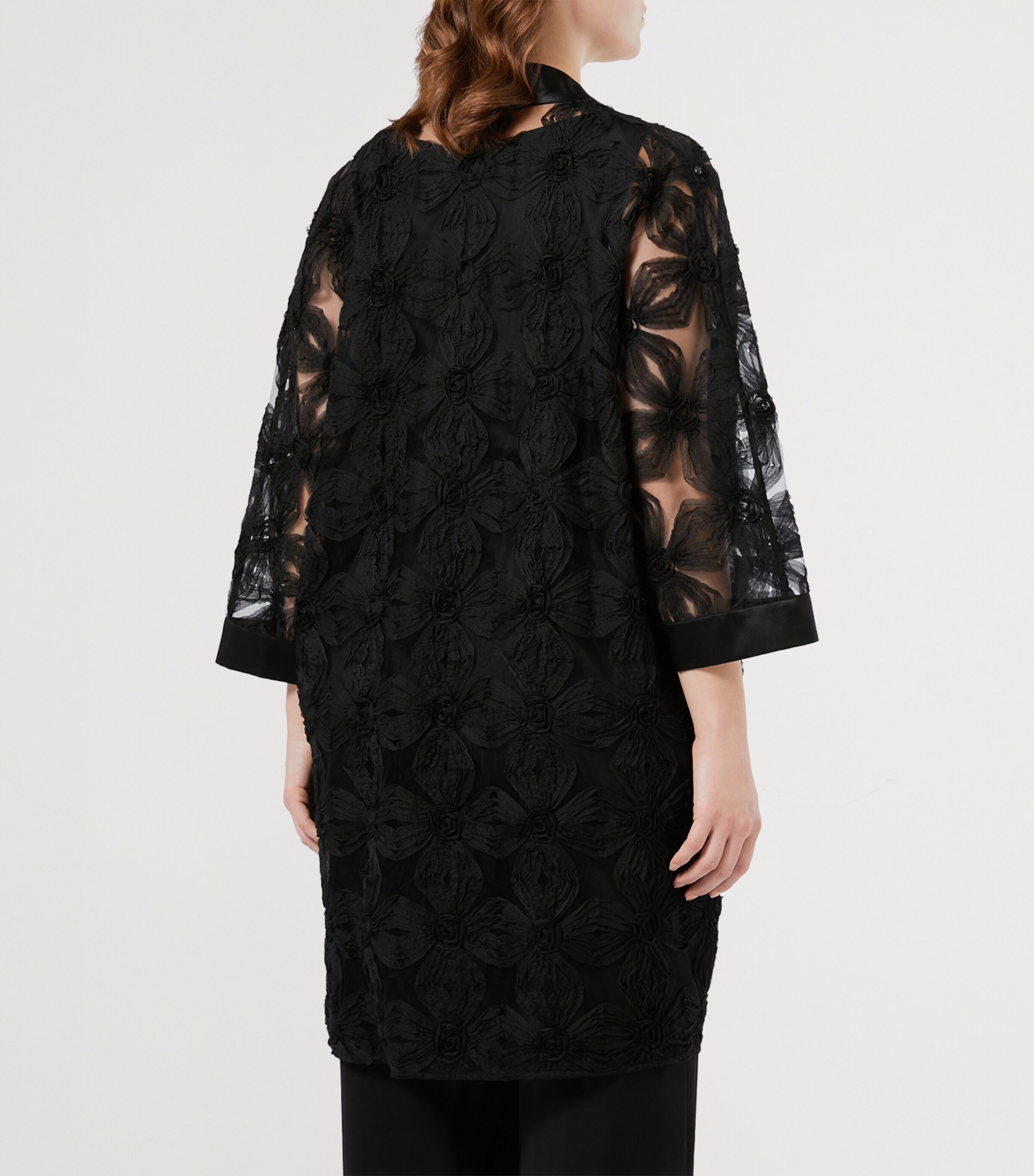 Sheer-Detail Vallet Jacket BLACK Image 3
