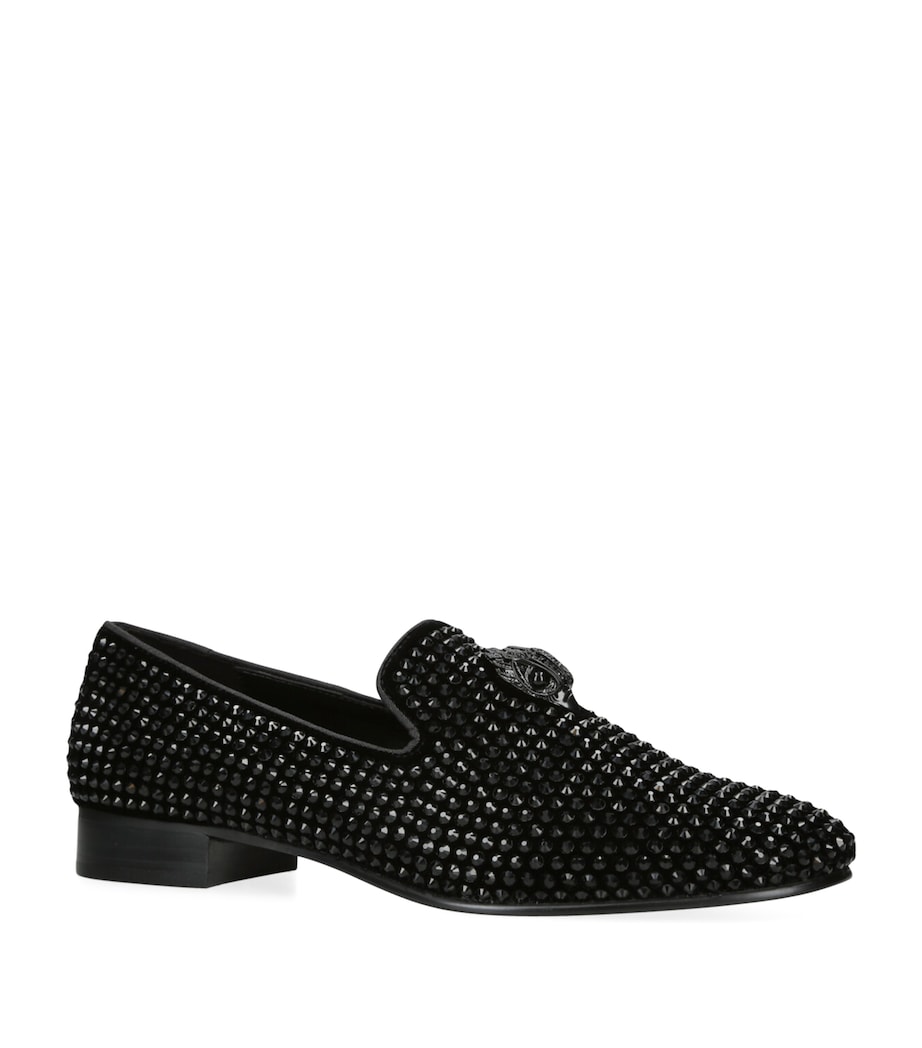 Embellished Ace Stud Loafers BLACK Image 1