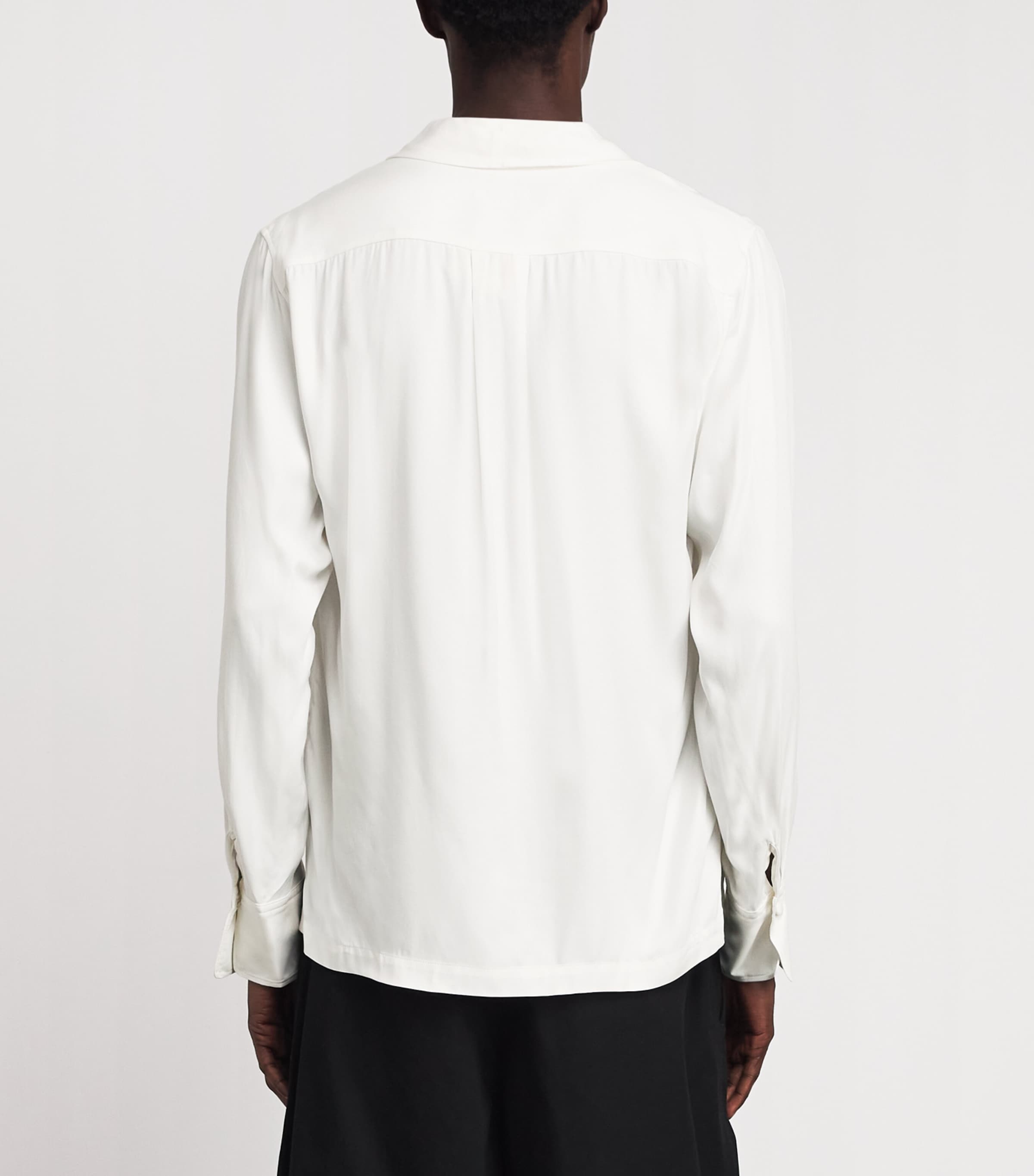 Sandro Paris Mens Tunic-Effect Shirt White Image 5