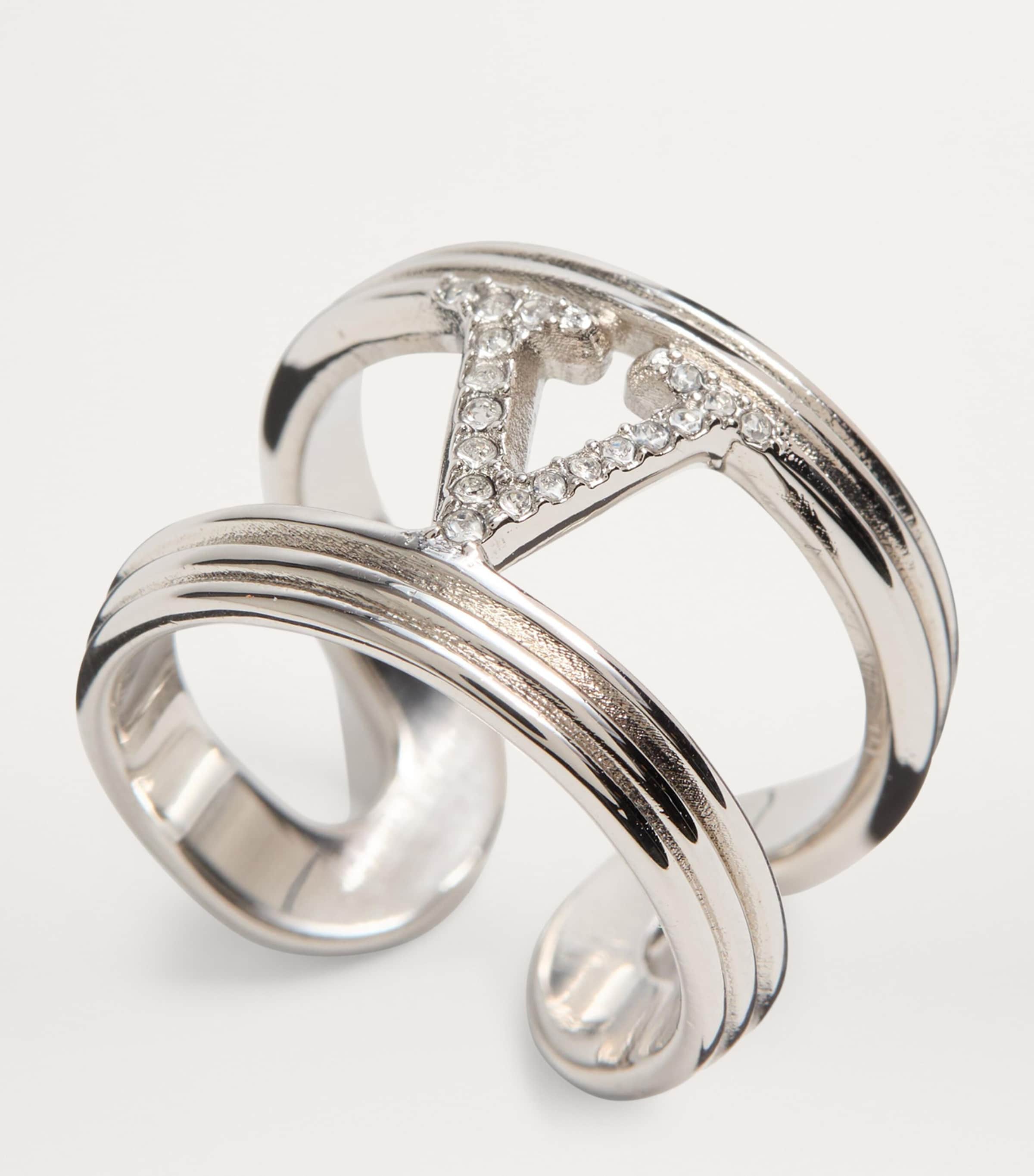 Embellished VLogo Ring UWD Image 4