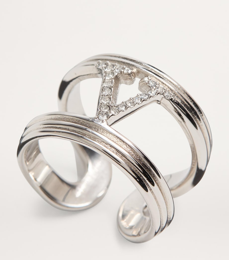 Embellished VLogo Ring UWD Image 4