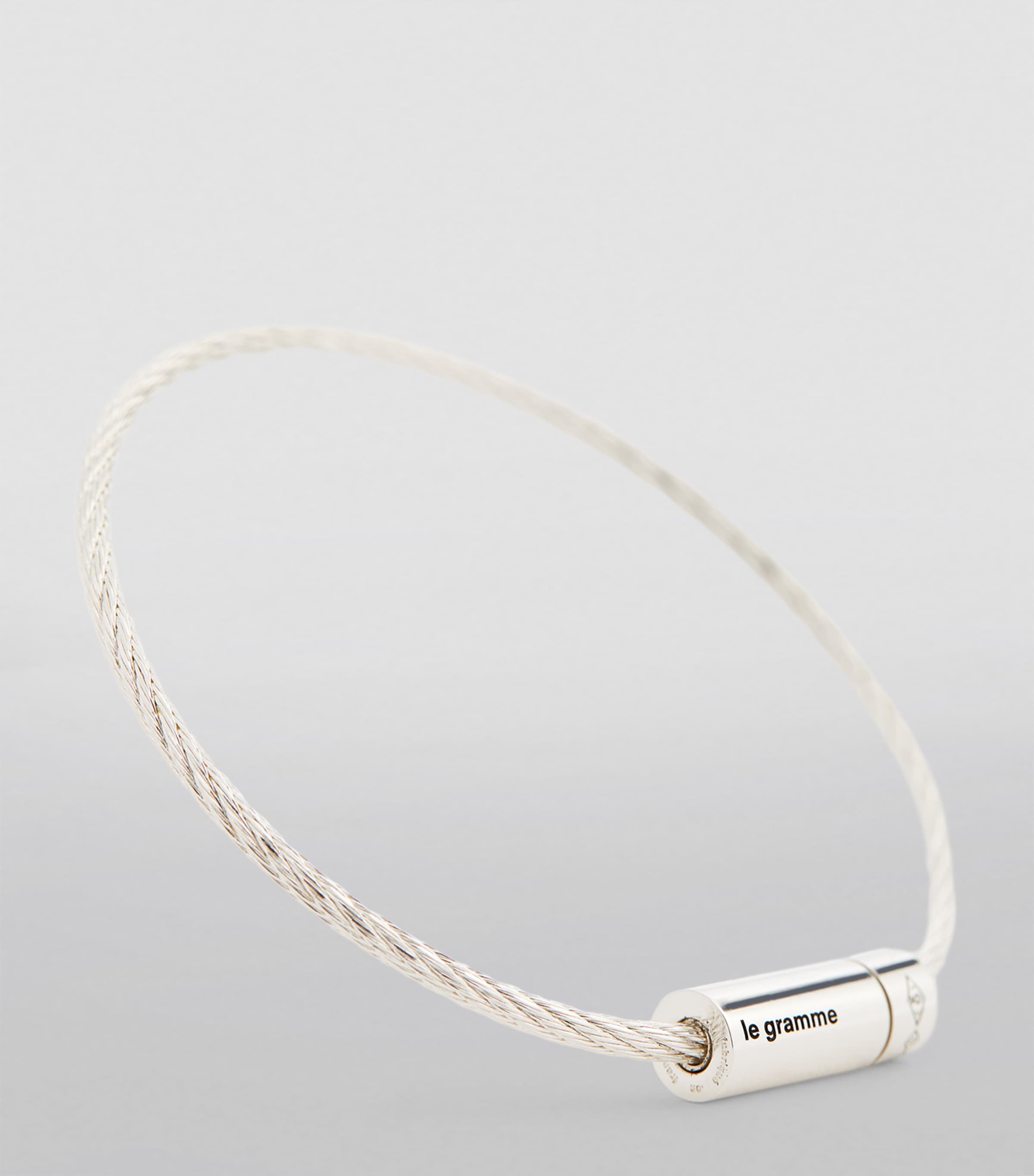 Le Gramme Sterling Silver Cable Bangle Silver Image 3