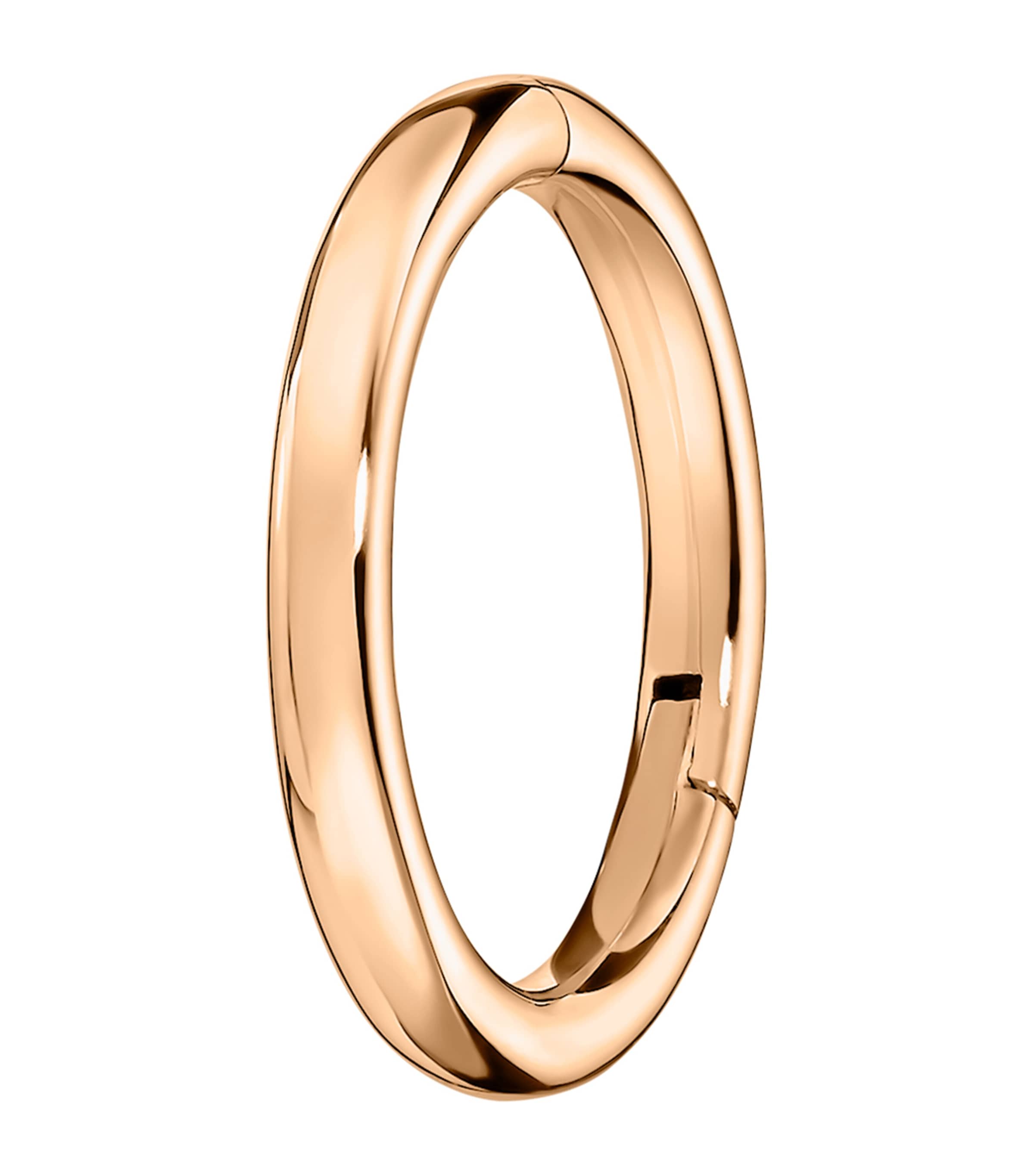 Gold Single Hoop Earring (6.5mm) ROSE GOLD Image 1