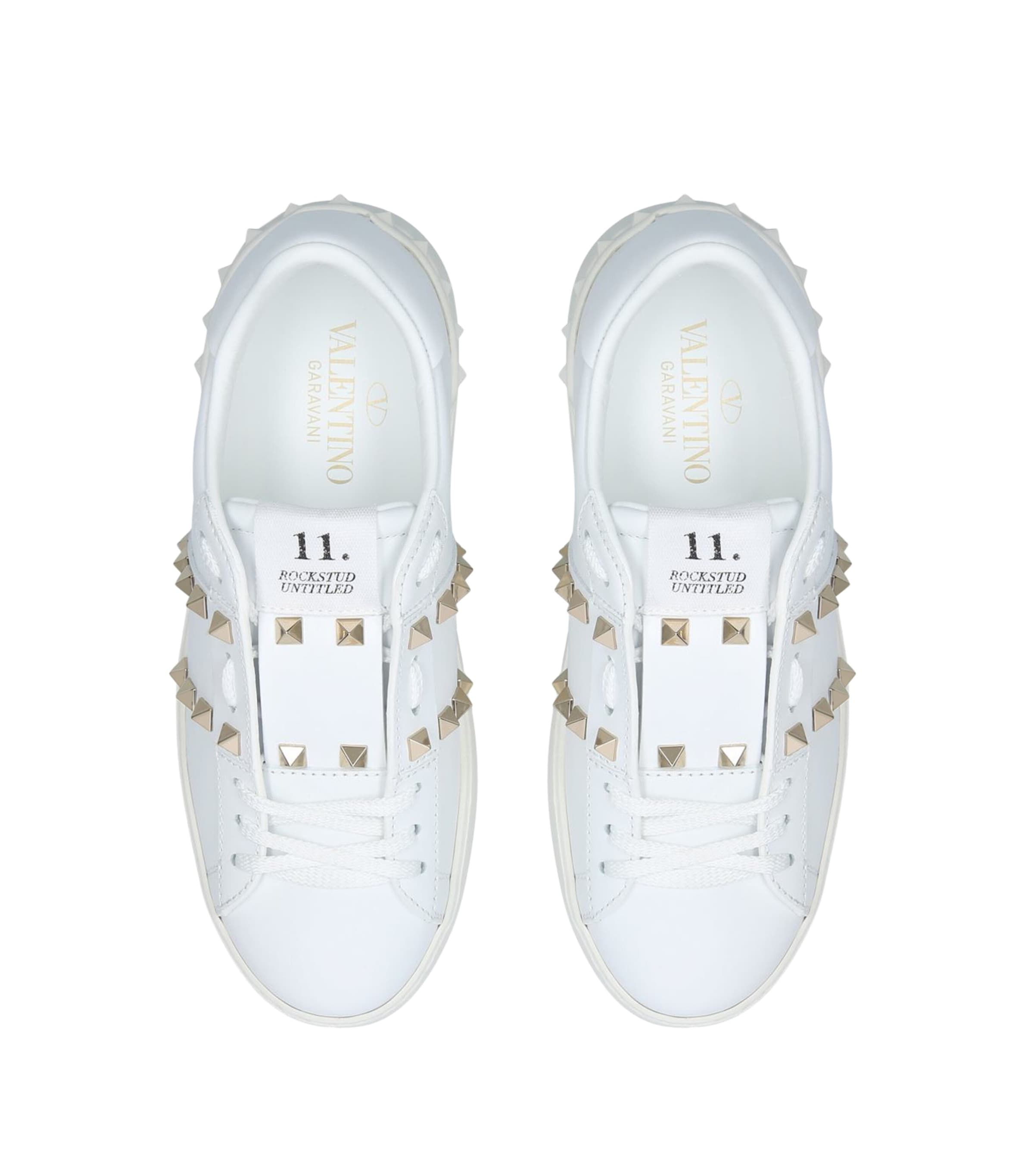 Valentino Garavani Rockstud Untitled Sneakers WHITE Image 5